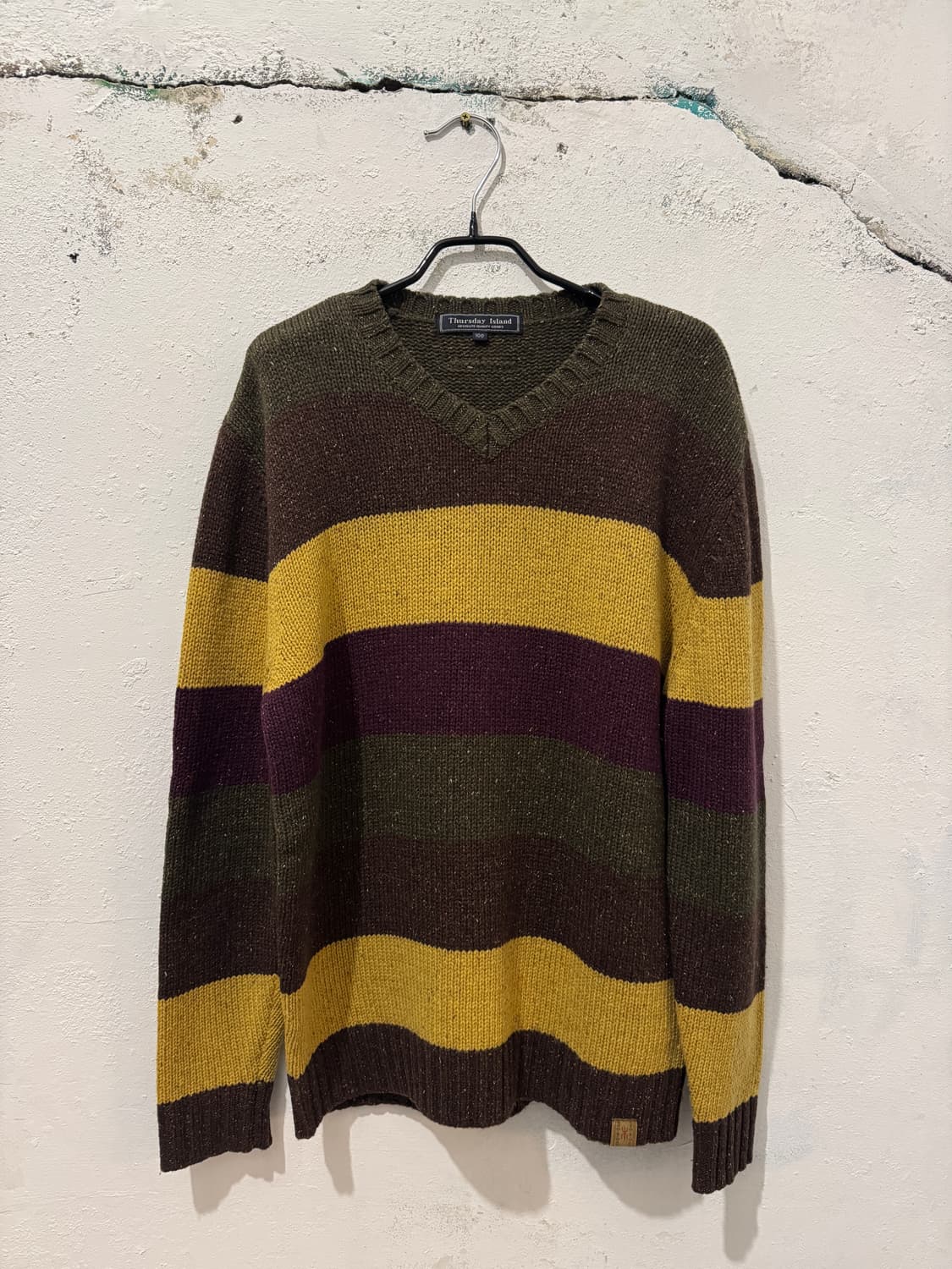 Thursday island 배색 니트(100) 상품이미지1