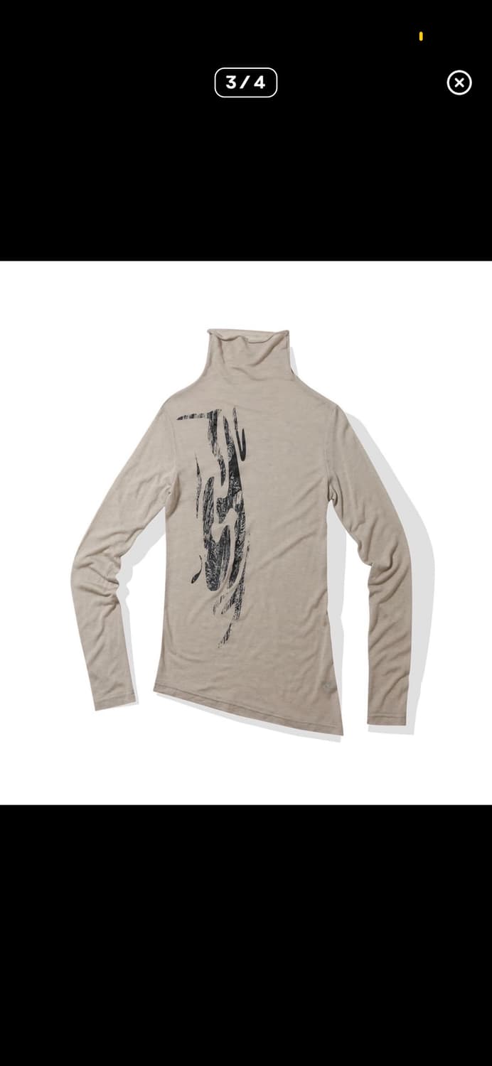 leey yeel 엘이이와이 씨스루 로고 터틀넥 상품이미지3