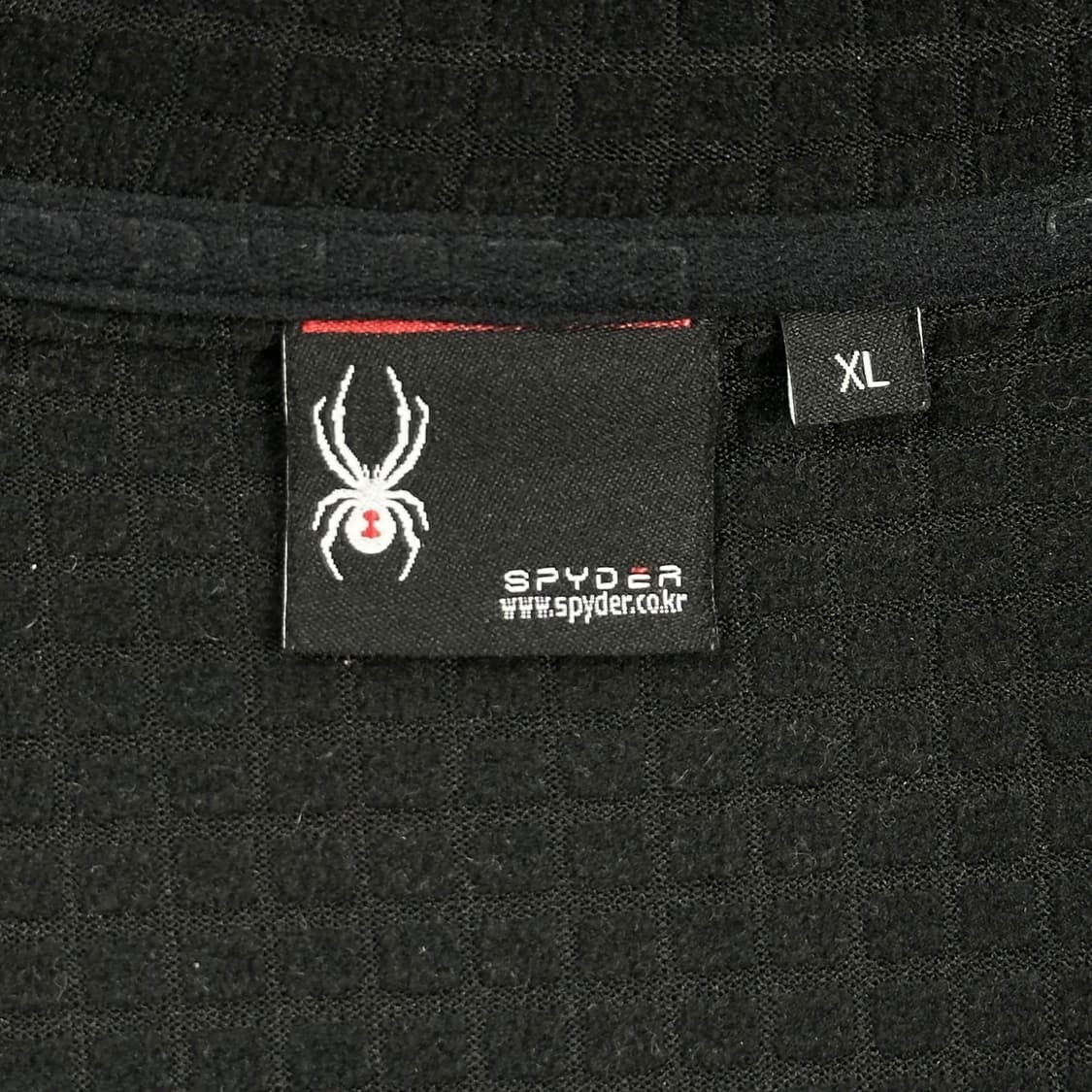스파이더 기능성 블랙 풀오버 후드집업 (XL) 상품이미지6