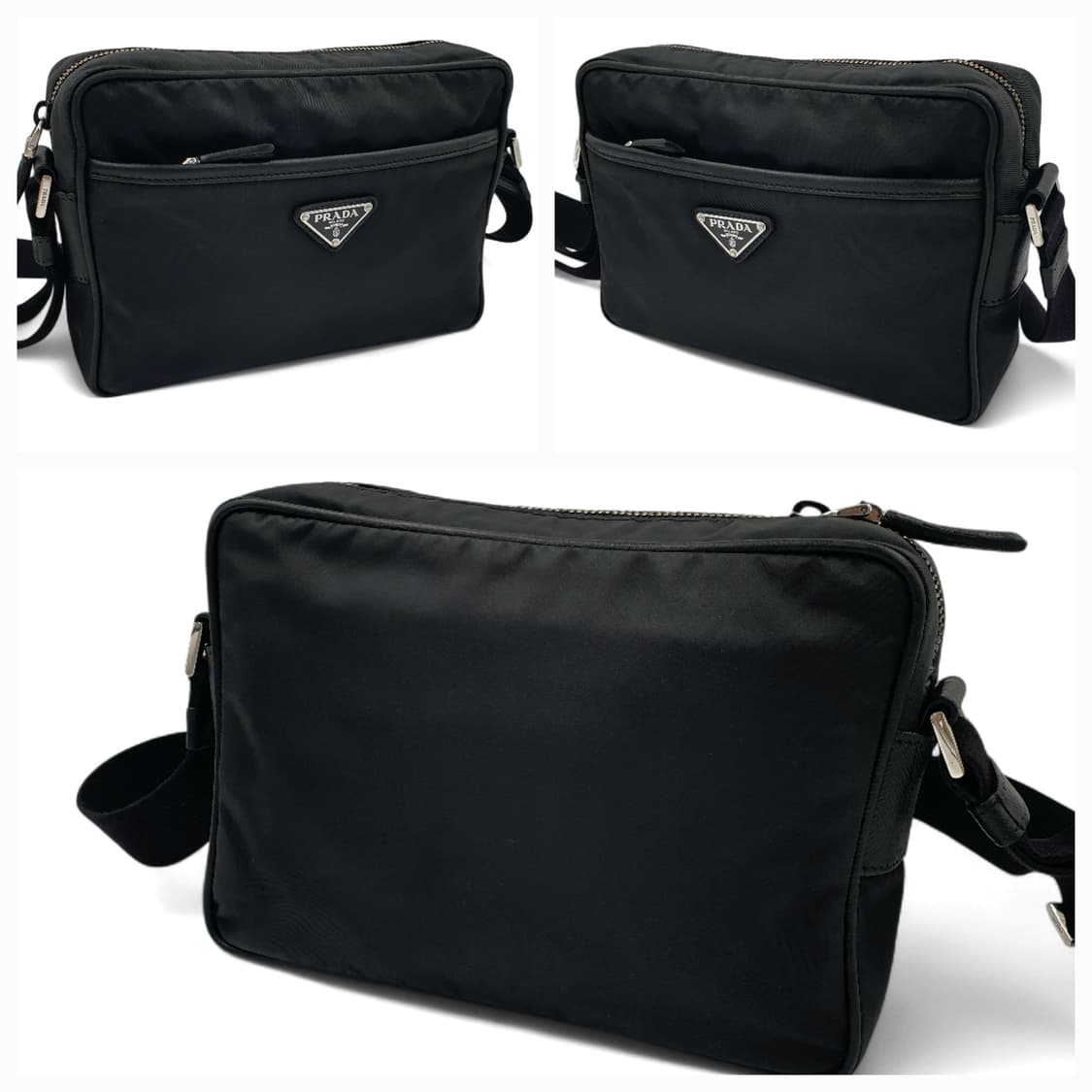 프라다 리나일론 사피아노 블랙 숄더백 크로스백 2VH048 상품이미지2