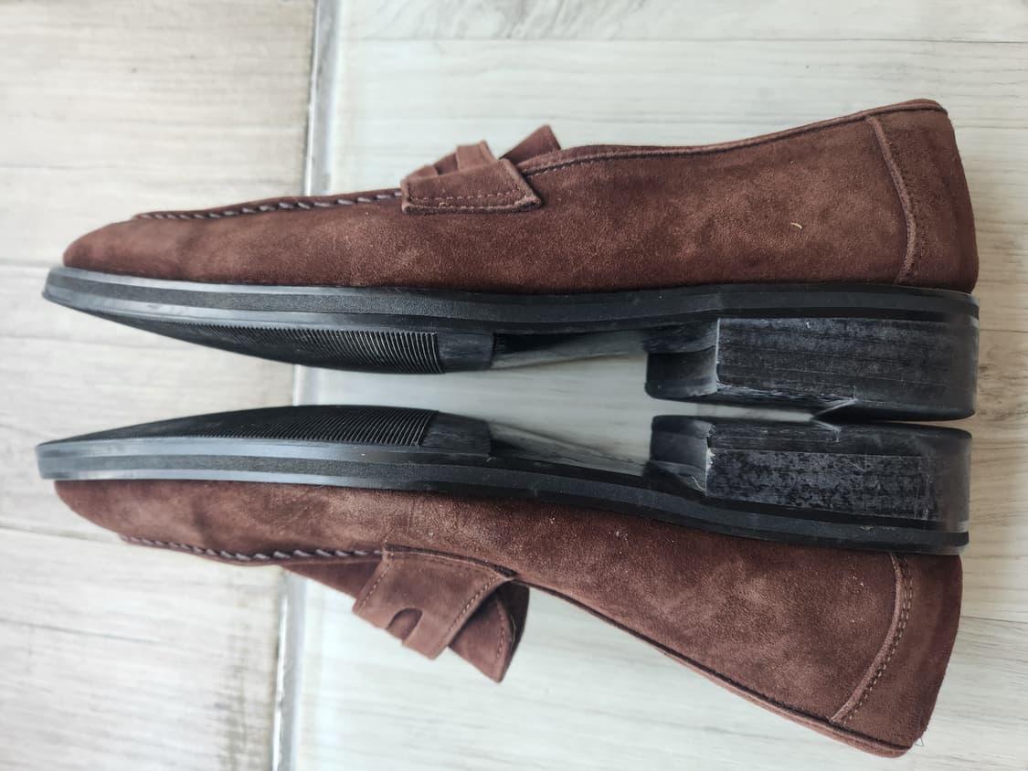 토마스클럽 스웨이드 핸드메이드 브라운 로퍼 (260) 상품이미지5