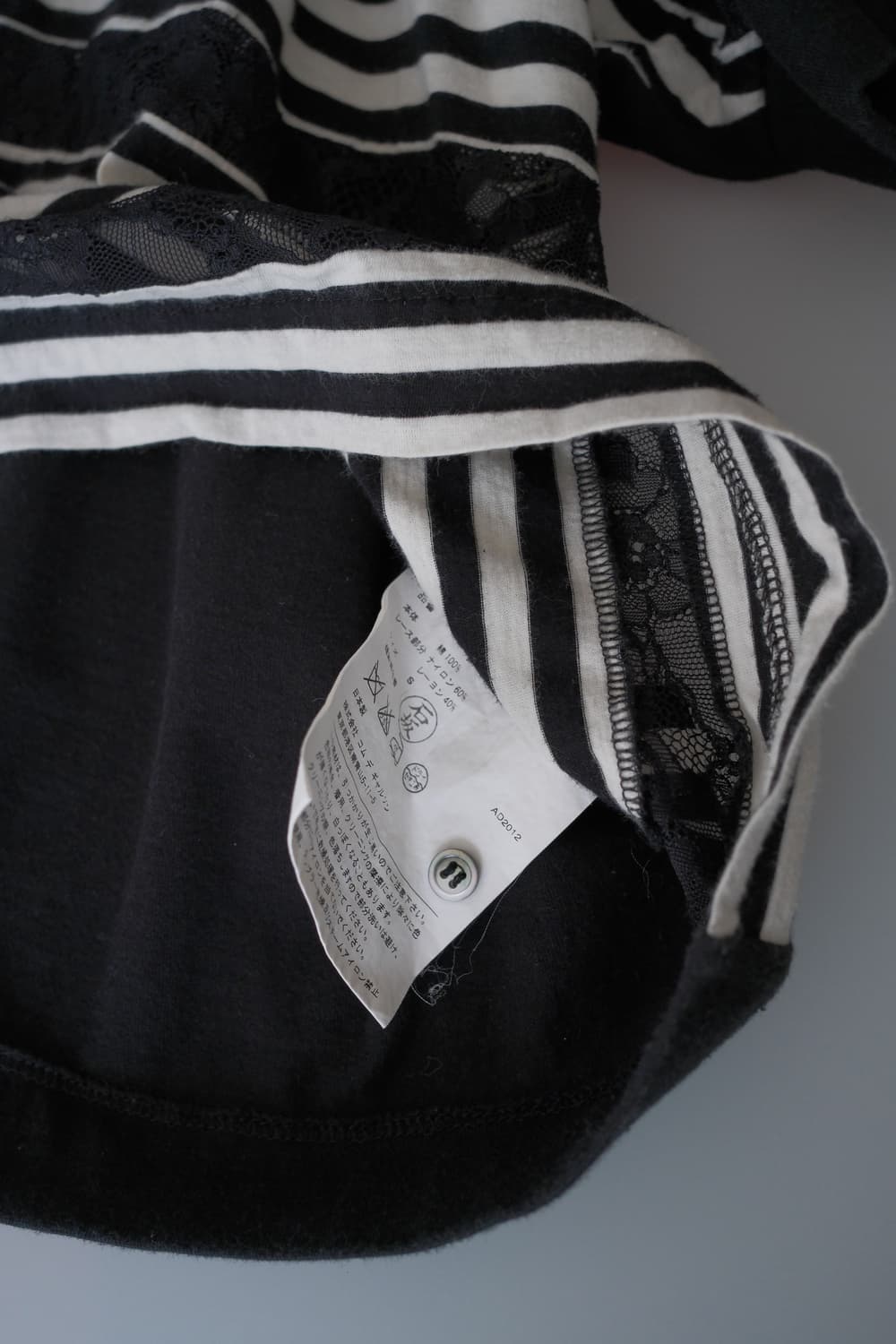 Lace stripe top 상품이미지10