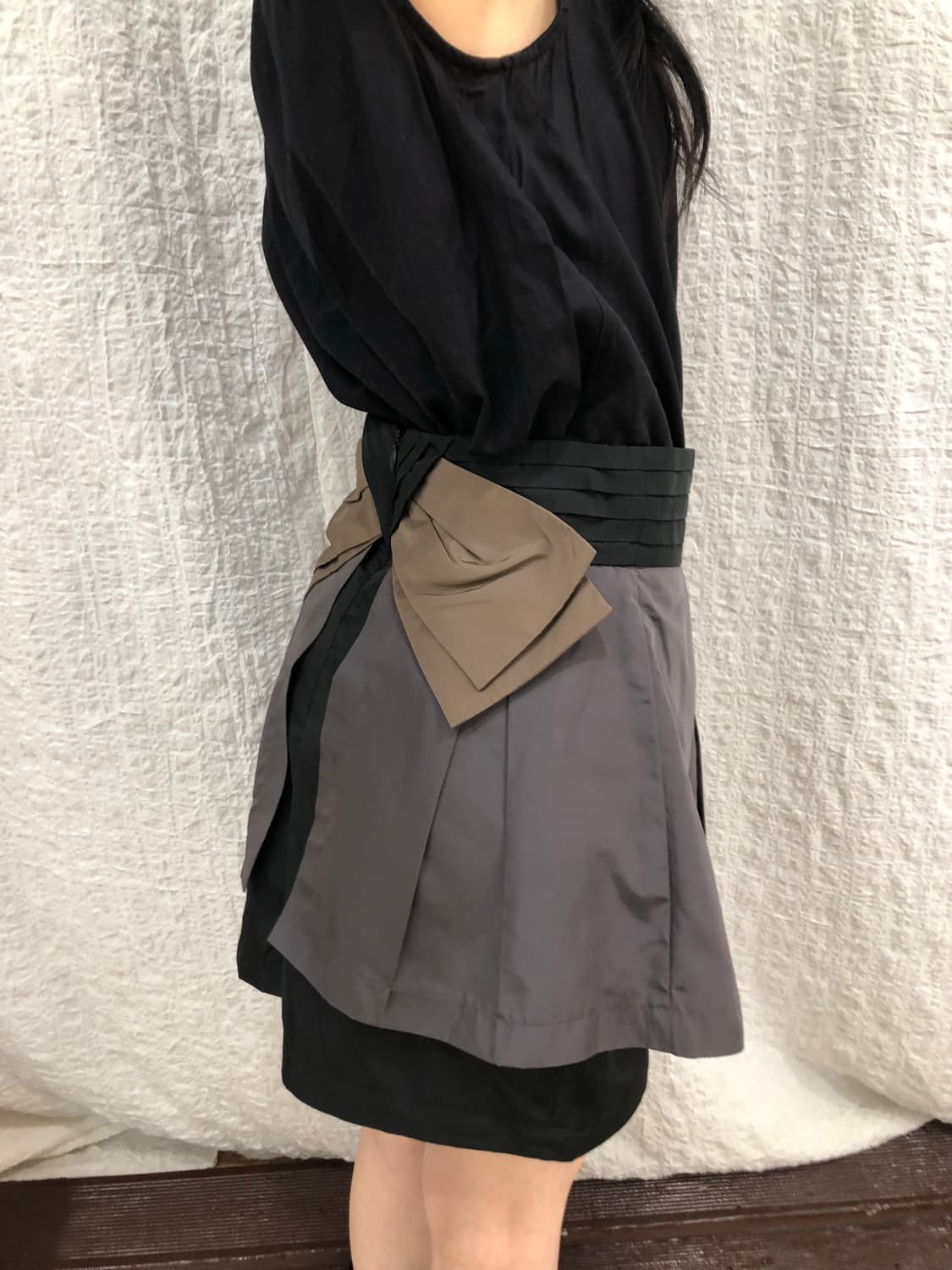 dual layer ribbon skirt 상품이미지1