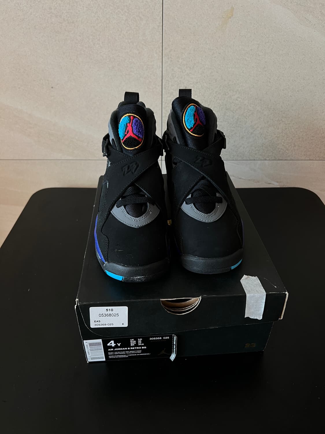 [230mm] 에어 조던 8 레트로 아쿠아 (AQUA) 상품이미지7