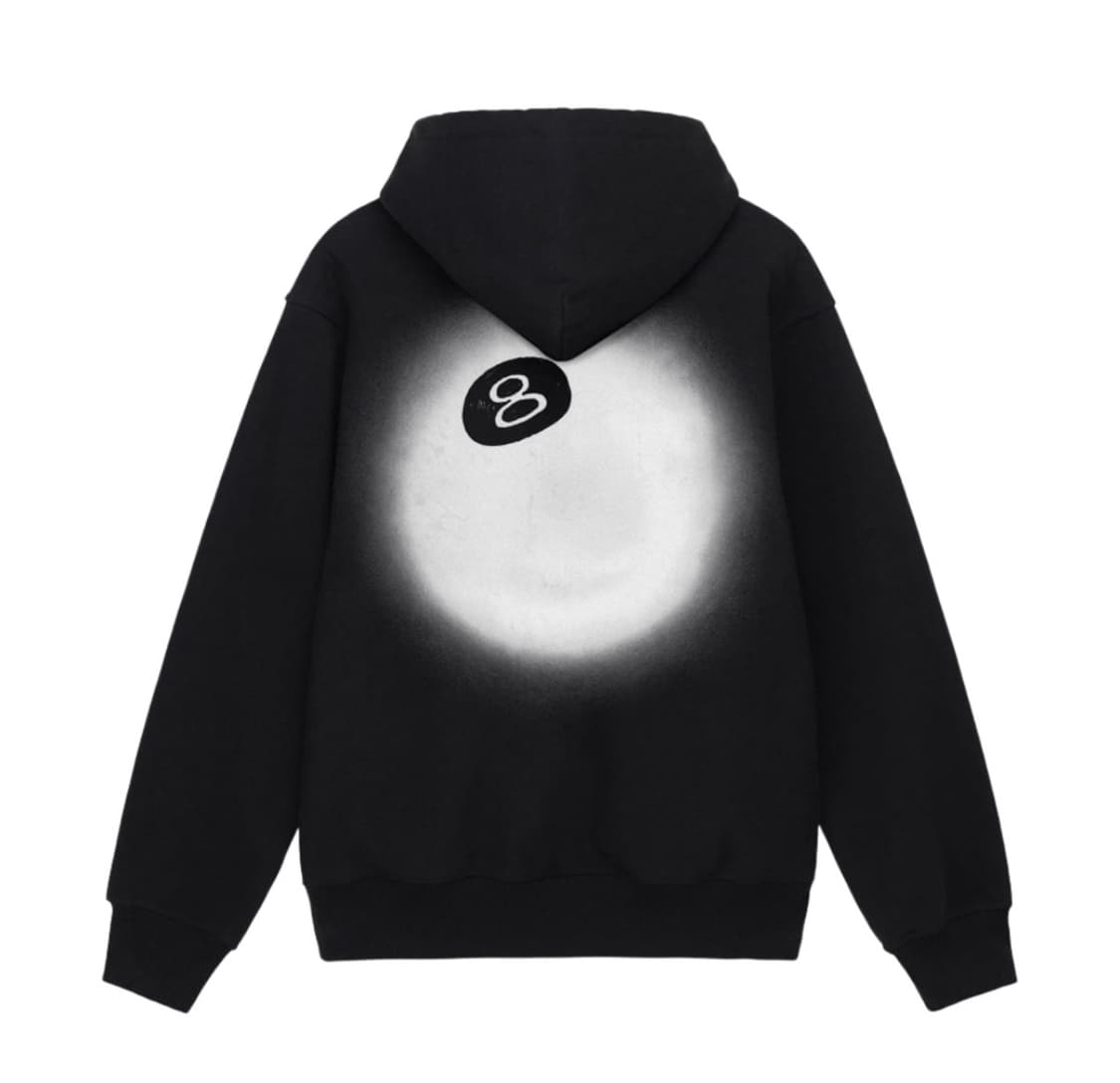 스투시 8볼 페이드 후드 블랙 M  상품이미지1