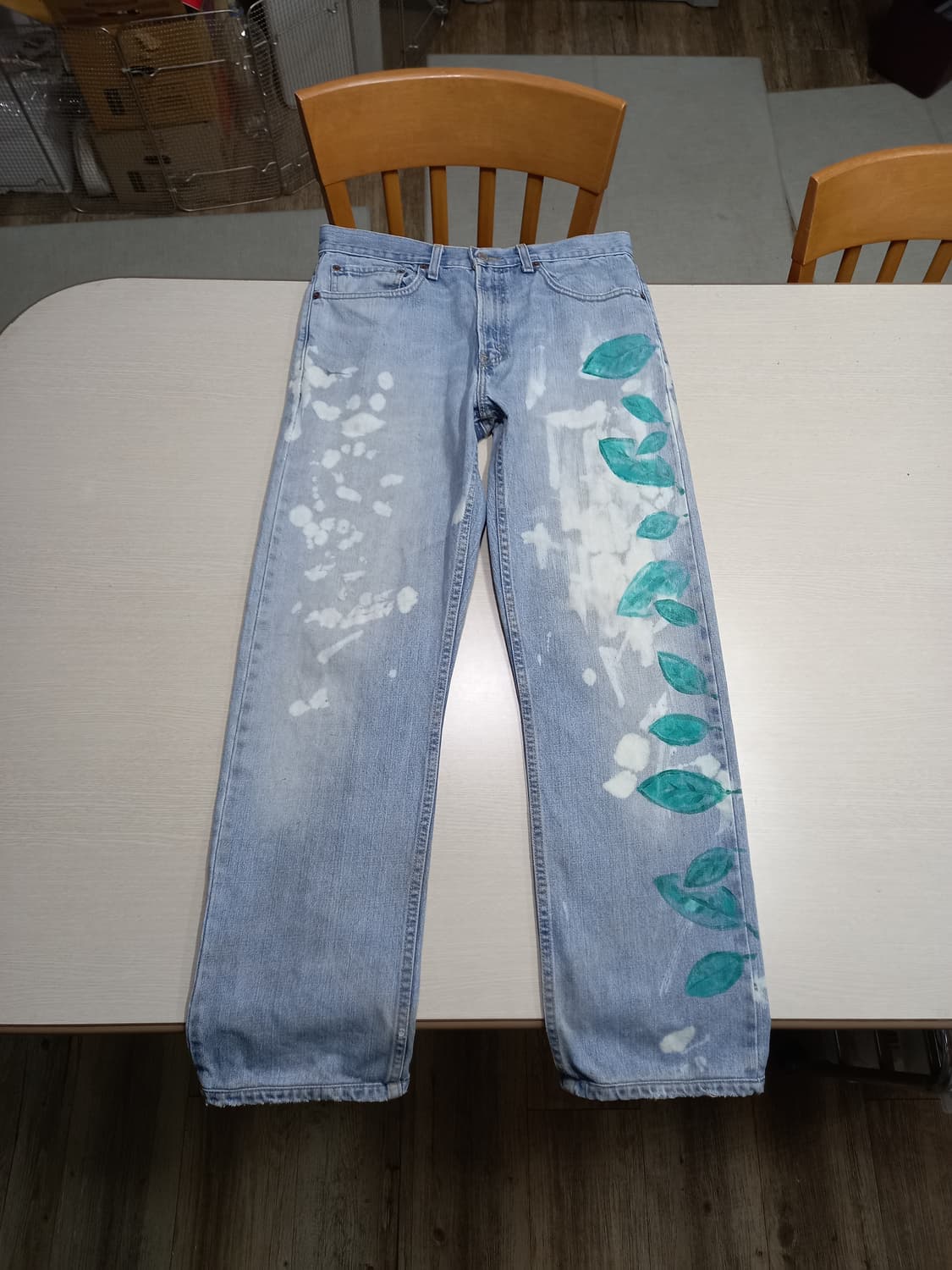 32 07's 리바이스505 Mexico 일자진 연청 커스텀 32-282 상품이미지1