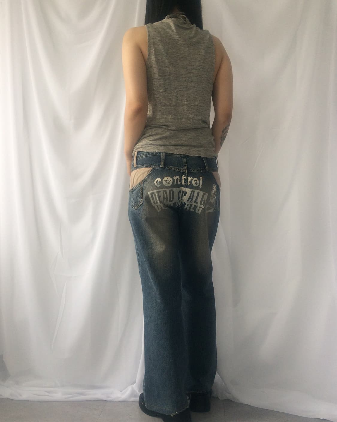 Drape tied vest 상품이미지7