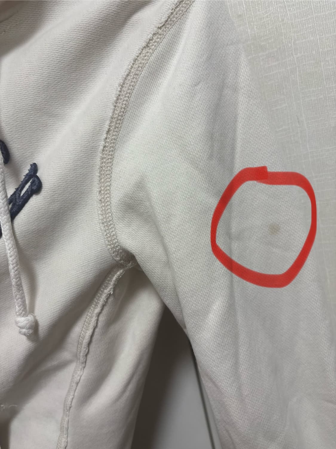 아베크롬비 빈티지 데미지 디테일 후드집업 (화이트) 상품이미지5