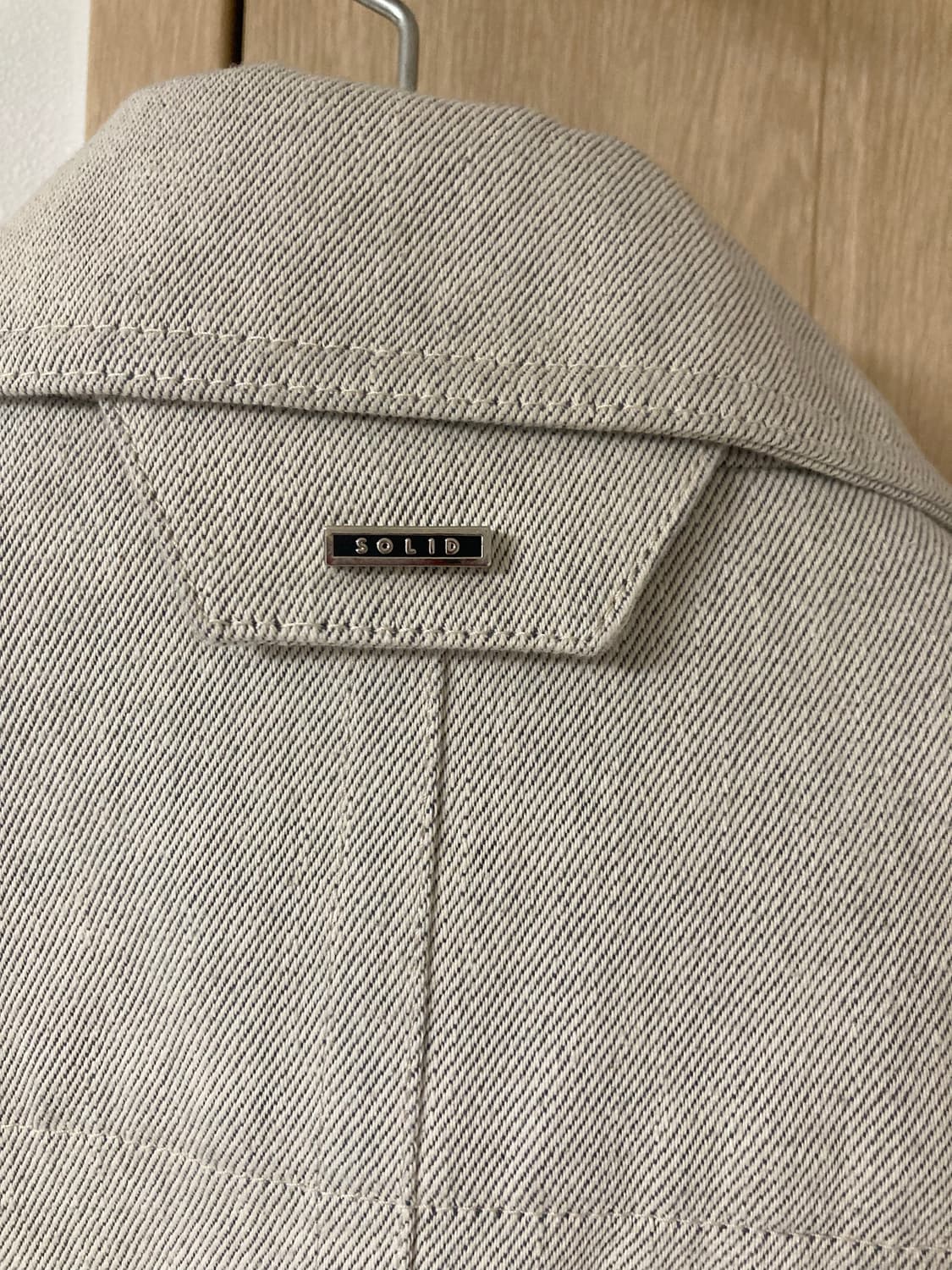 솔리드옴므 아이보리 데님 자켓 46(100추천) 상품이미지3