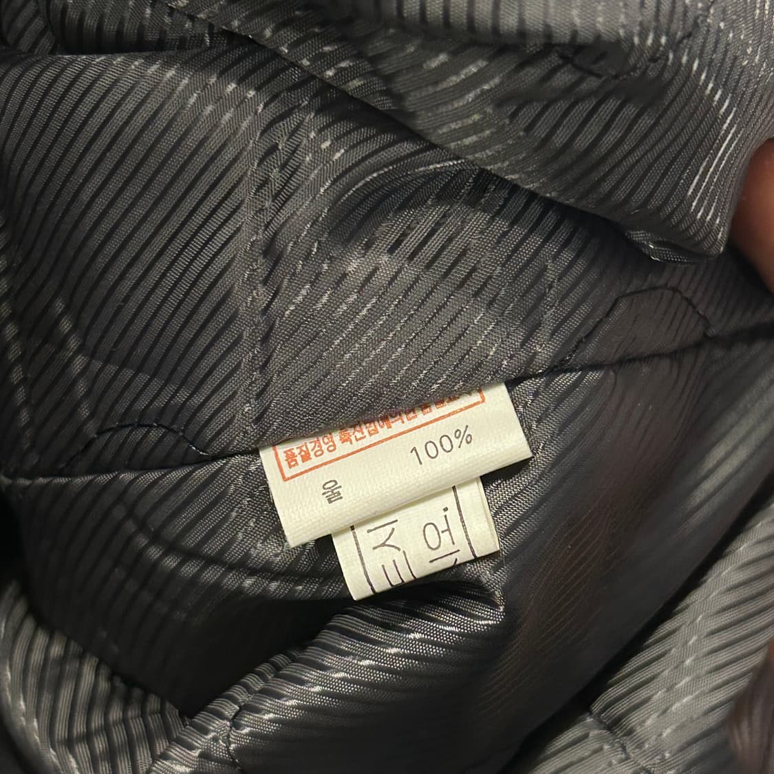 [L] 죠다쉬 JORDACHE 울 브라운 카라 블랙 자켓 상품이미지9