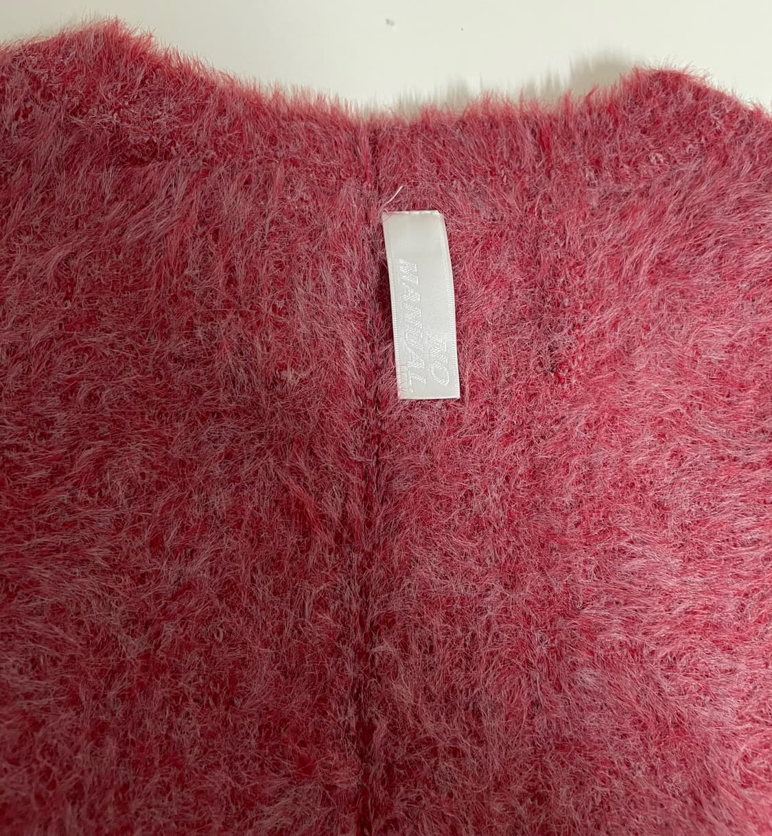 노매뉴얼 헤어리 와인색 니트 L 상품이미지7