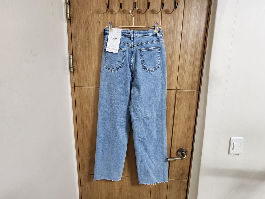 (27)여성 다리미진 스트레이트 데님 팬츠 상품이미지3