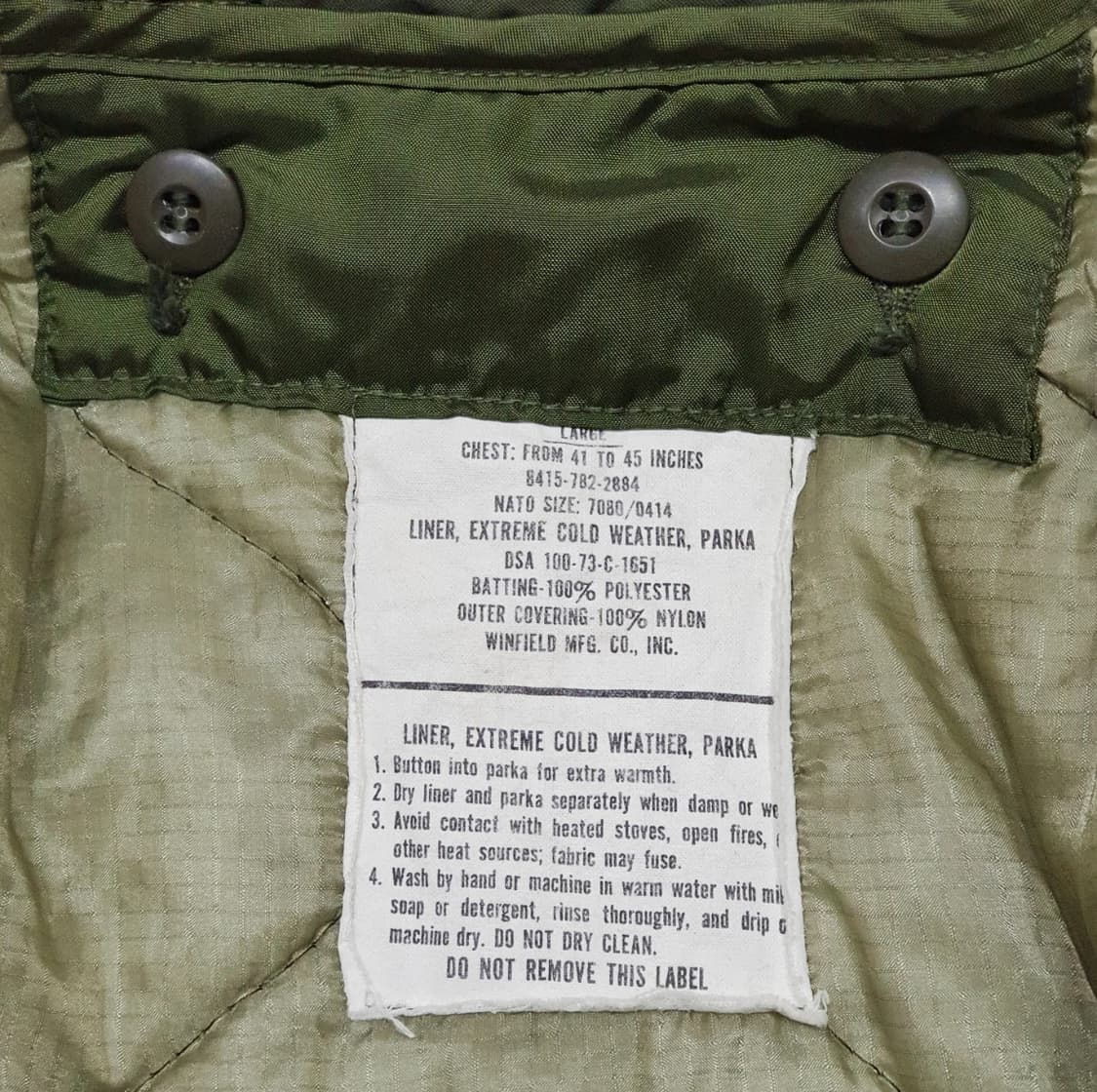 오리지널 미군 m65 민트급 L 상품이미지8