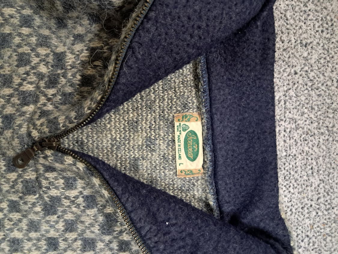 아이슬란드 노르딕 패턴 울집업 니트 스웨터 상품이미지5