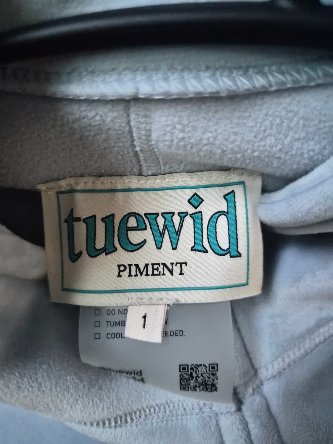 Tuewid Light weight Velour set up Zip up 상품이미지2