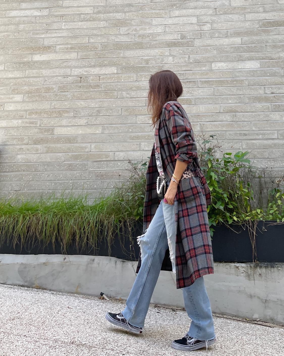 넘버 프로젝트 타탄체크 로브 상품이미지2
