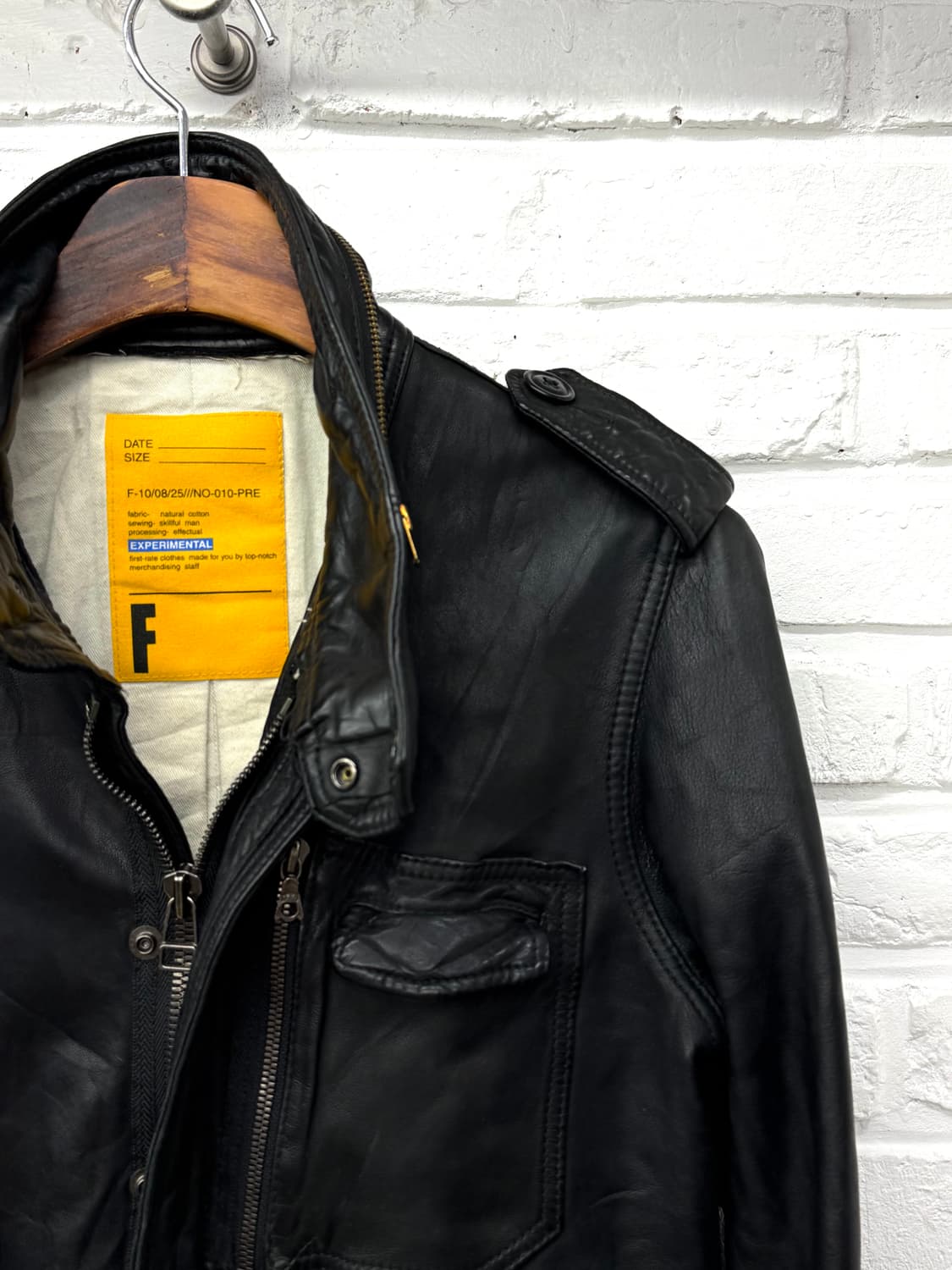 Studio Ecru  블랙 양가죽 자켓 상품이미지4