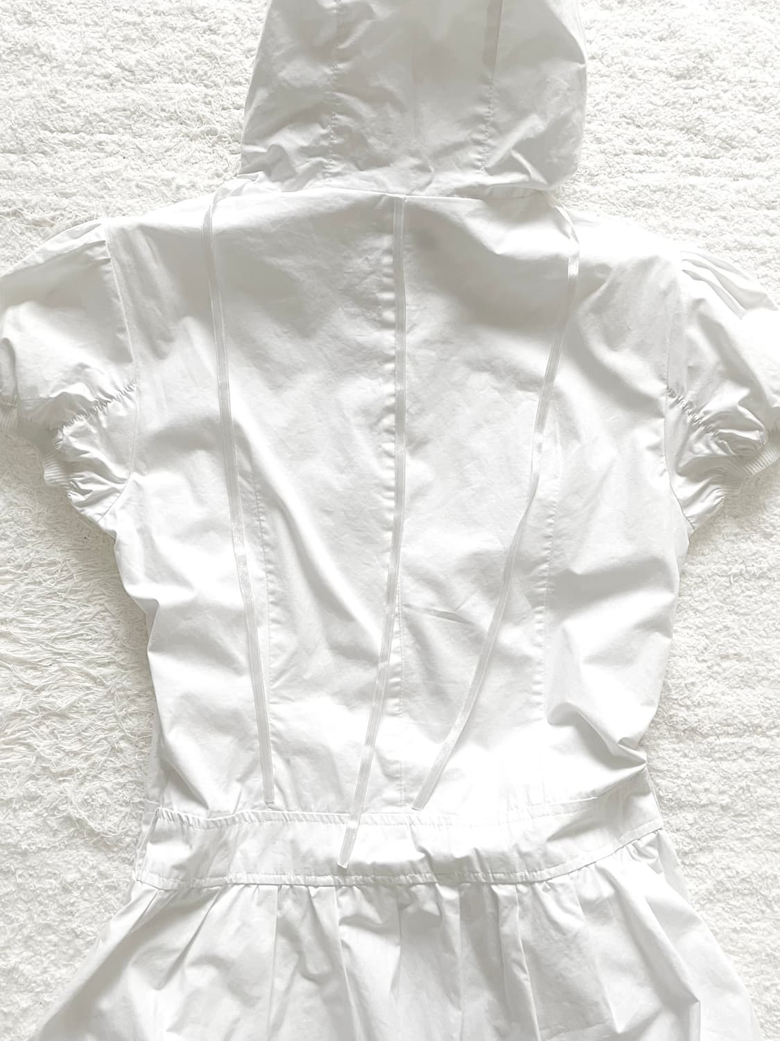 후드 러플 미니 드레스 상품이미지5