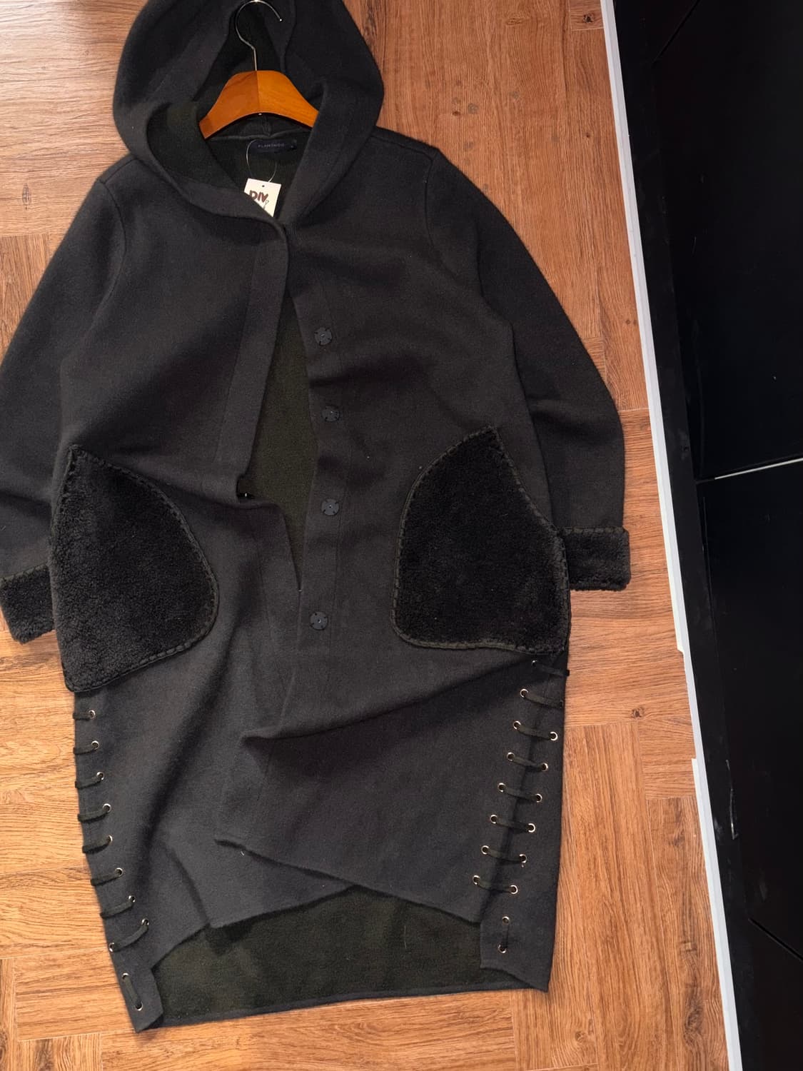 빈티지 후드 롱가디건 상품이미지1