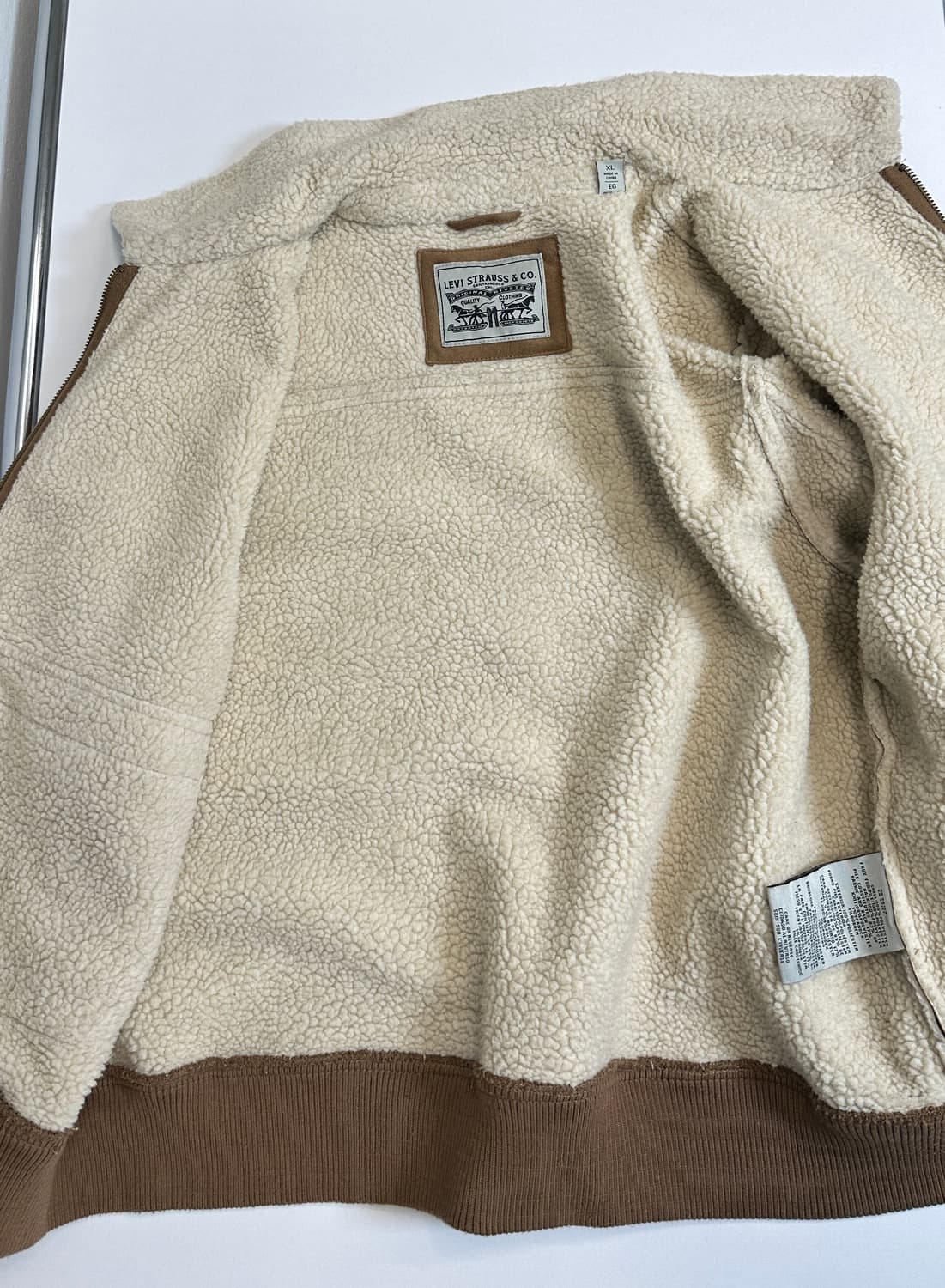 리바이스 스웨이드 쉐르파 블루종 자켓 xl 상품이미지6