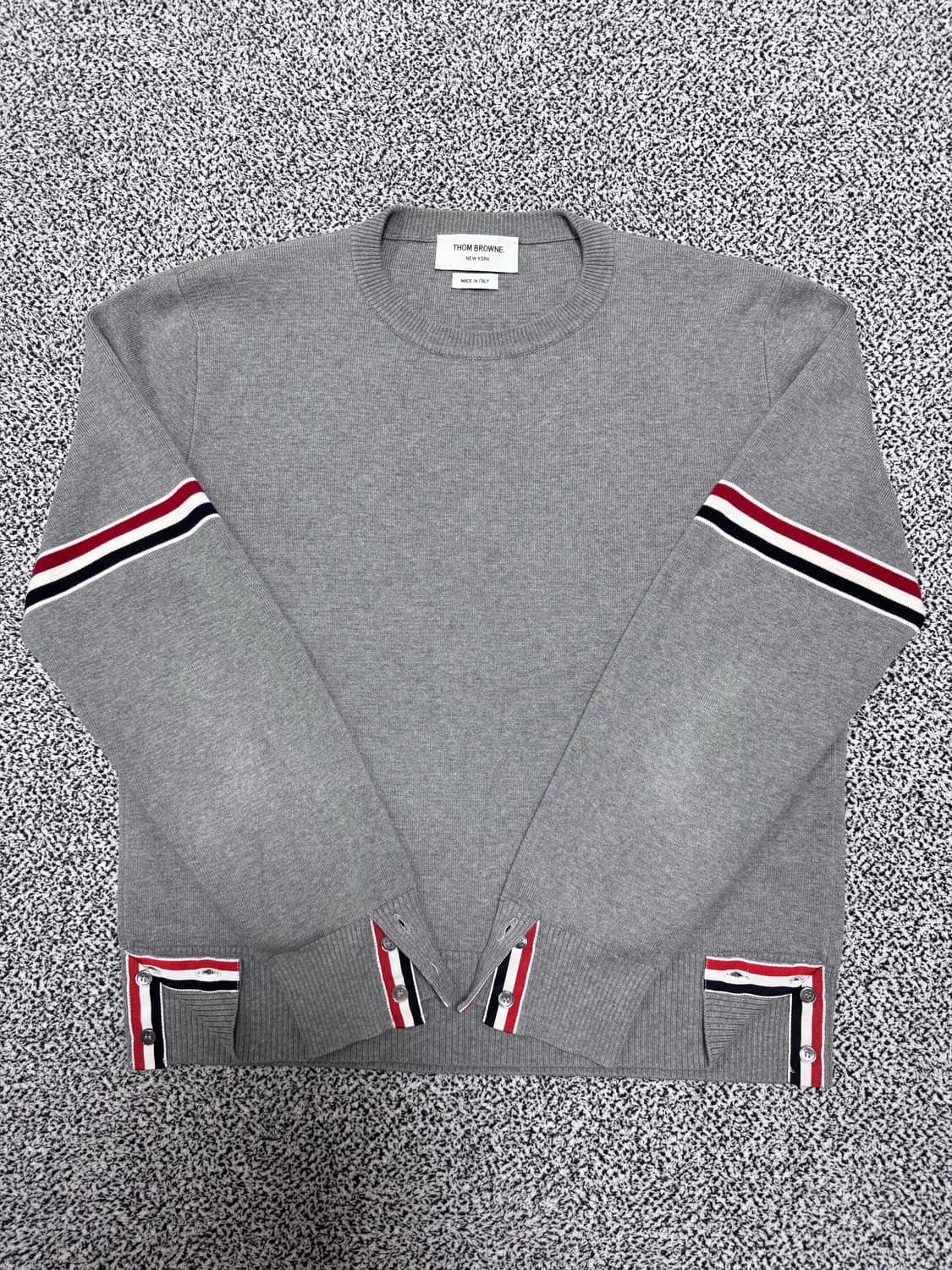 톰브라운 밀라노스티치 니트 2사이즈 그레이 상품이미지1