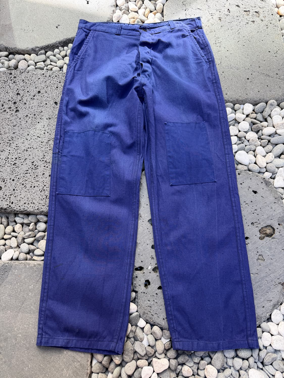 1970s NAVY BLUE PATCHWORK 패치워크 프렌치워크팬츠 상품이미지1