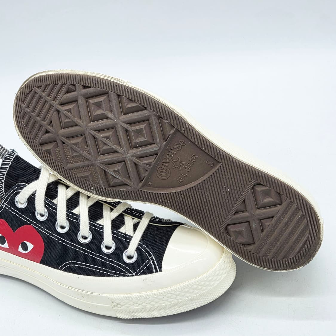 컨버스 x 꼼데가르송 플레이 척 70 로우 블랙 (240) 상품이미지3