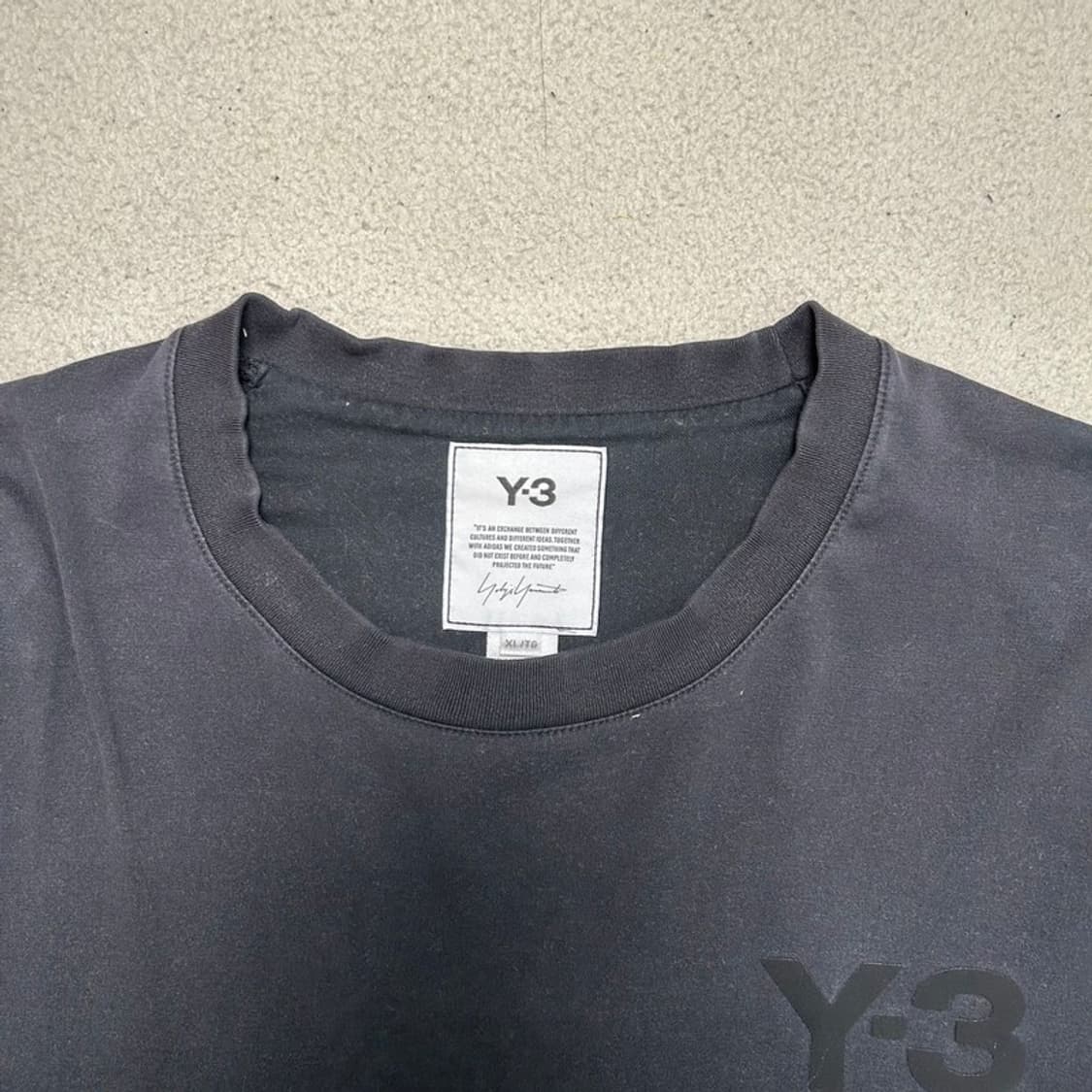 아디다스 X Y-3 로고 티셔츠 블랙티 XL 상품이미지5