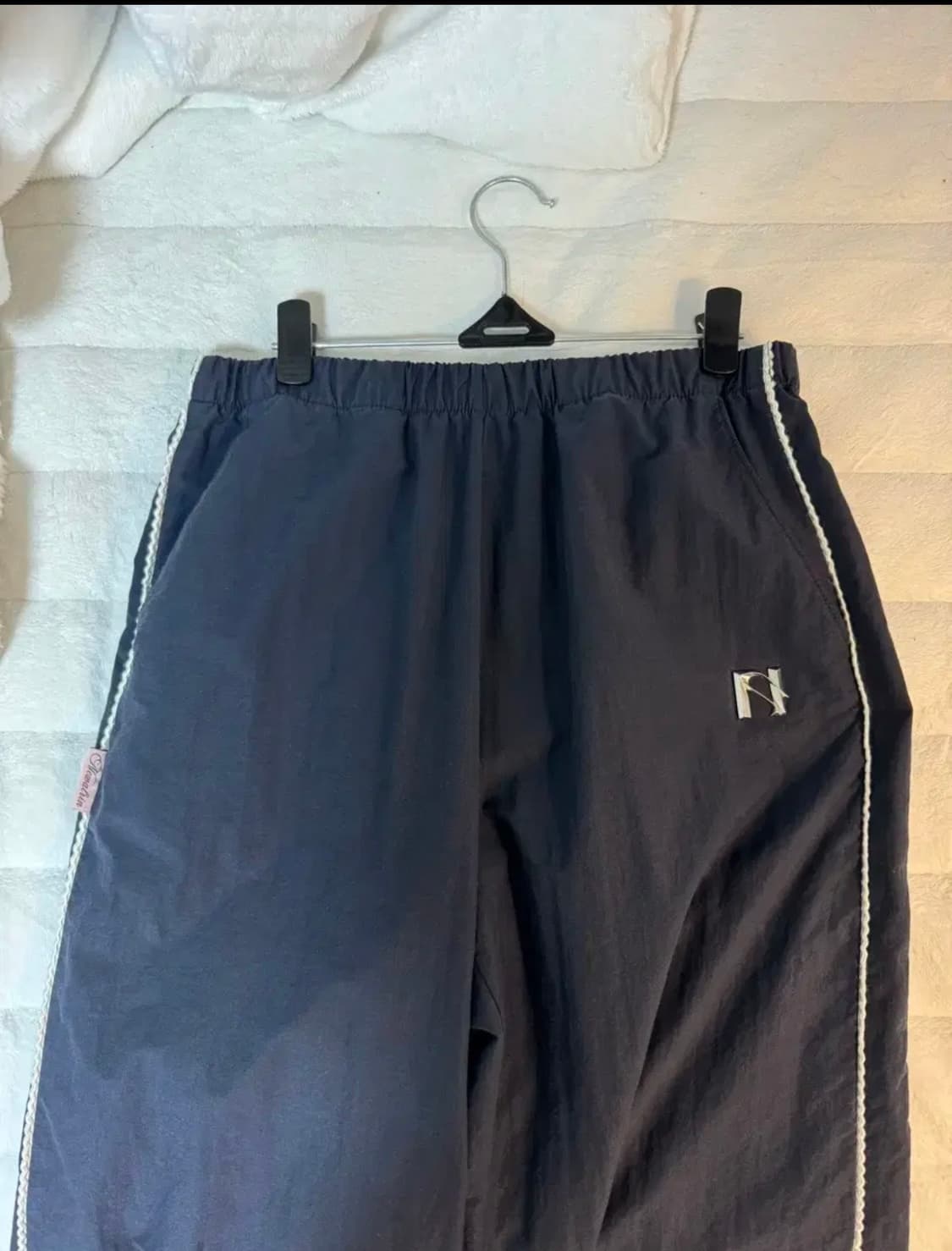 뉴얼린 나일론 와이드 팬츠 상품이미지2