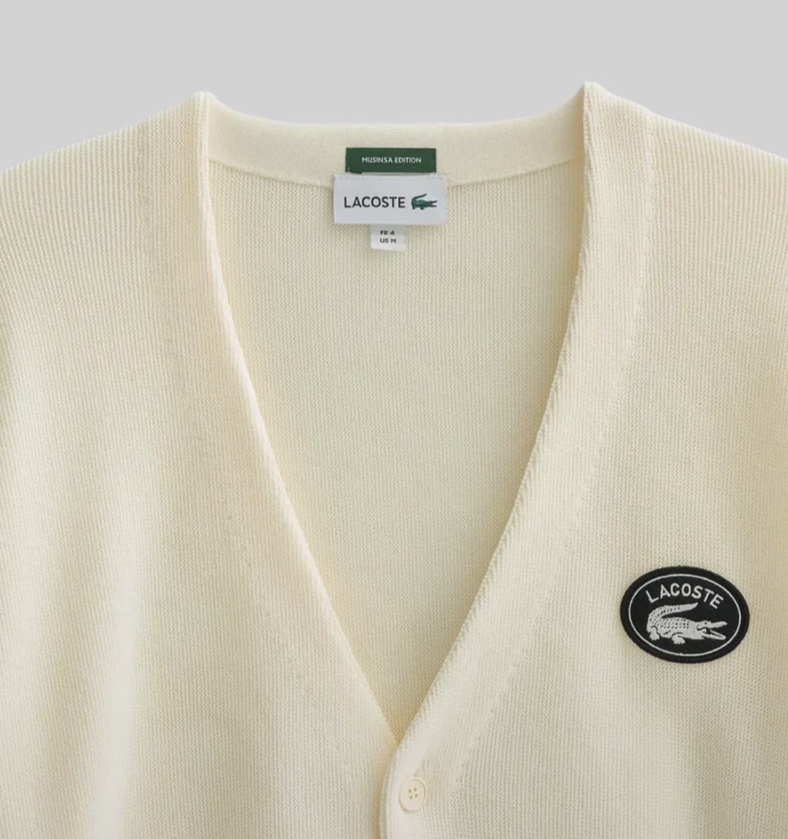 무신사 단독 2025년 6월 카디건 2위 라코스테 클래식 카디건, 지금이 상품이미지2
