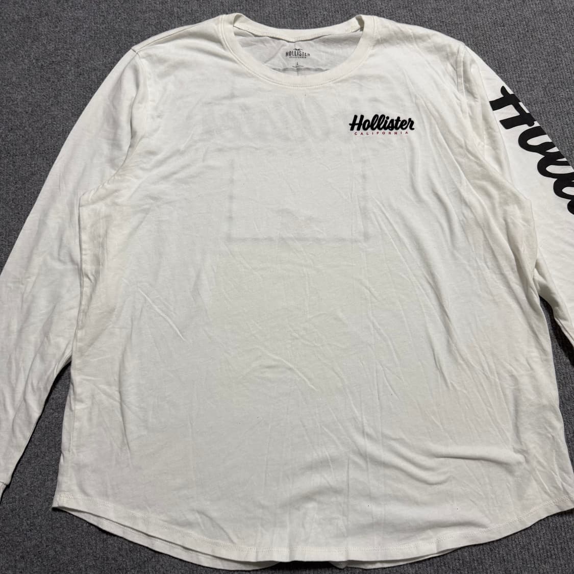 홀리스터 화이트 긴팔티 상품이미지2