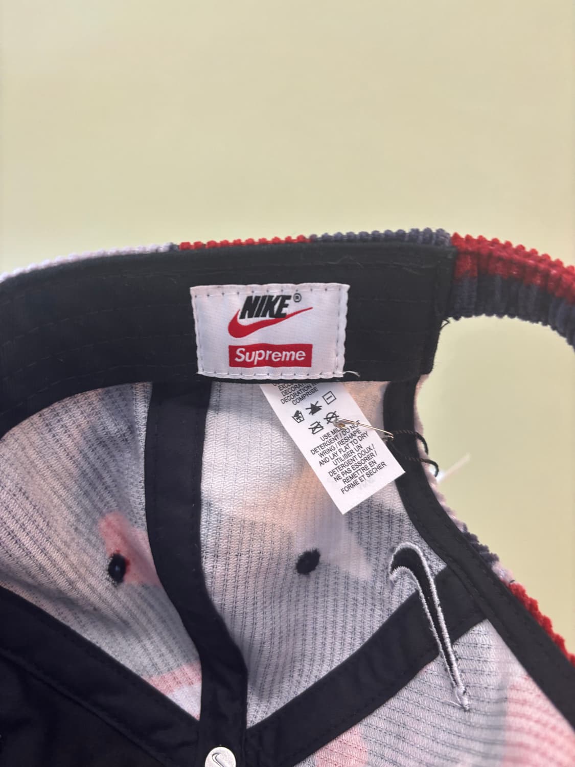 Supreme x nike coduroy ballcap redcamo 상품이미지2