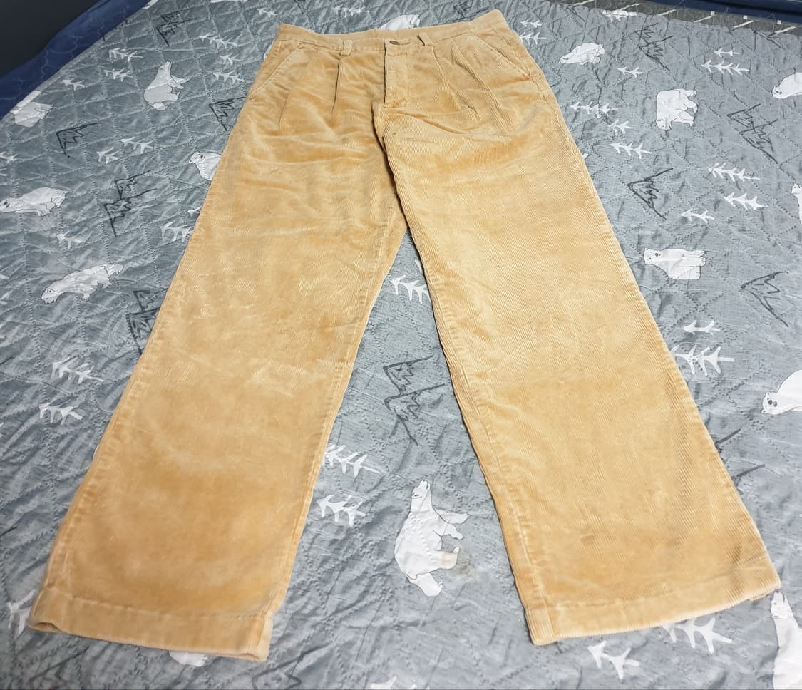 MERITZ 코듀로이 투턱 팬츠 베이지 (31) 상품이미지1