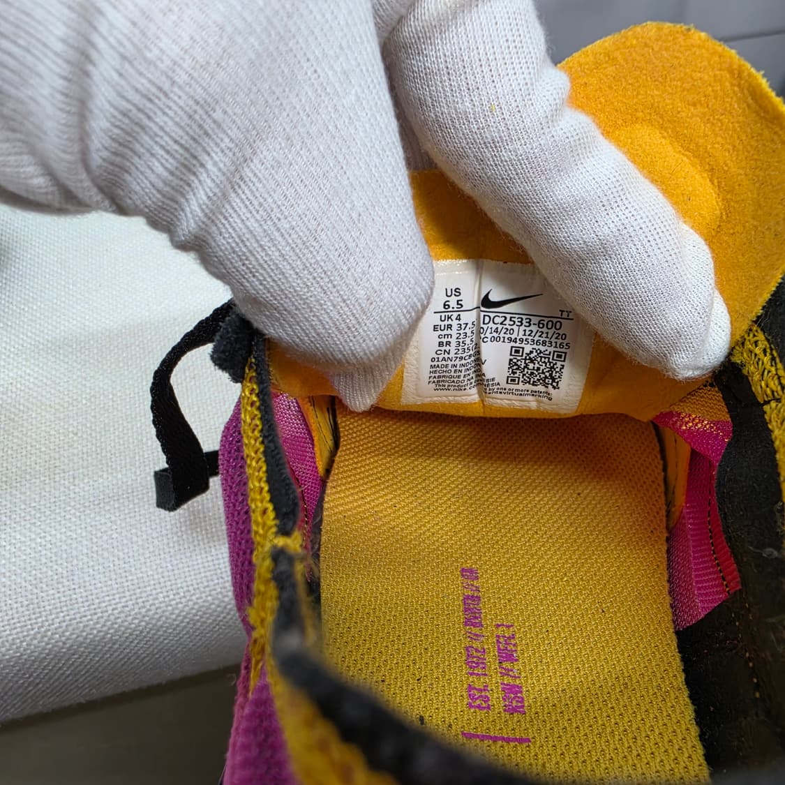 나이키 와플 원 액티브 푸시아 스니커즈 운동화 신발 235사이즈 새상품 상품이미지8