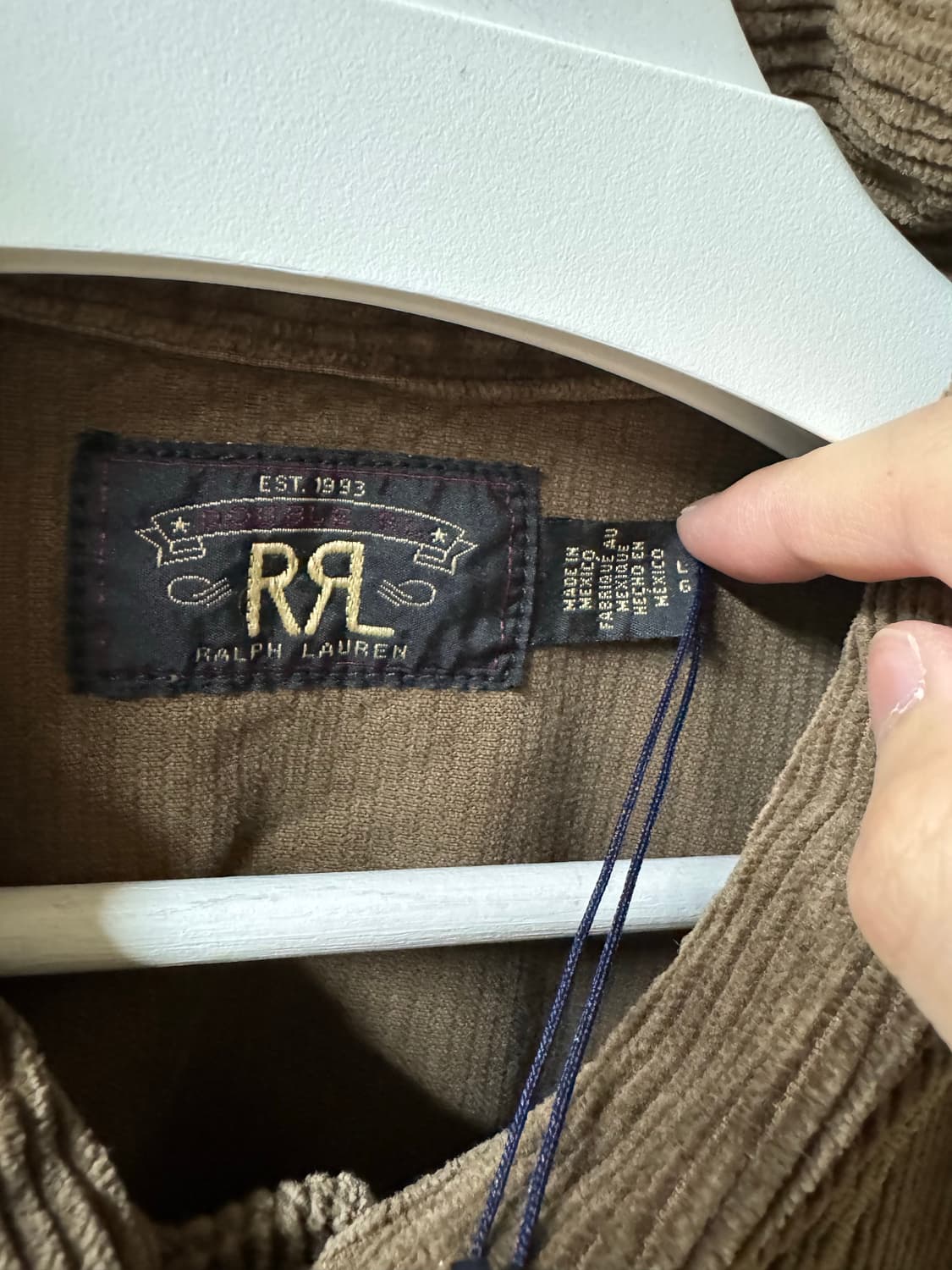 rrl 리페어 코듀로이 오버셔츠 판매합니다. 상품이미지5