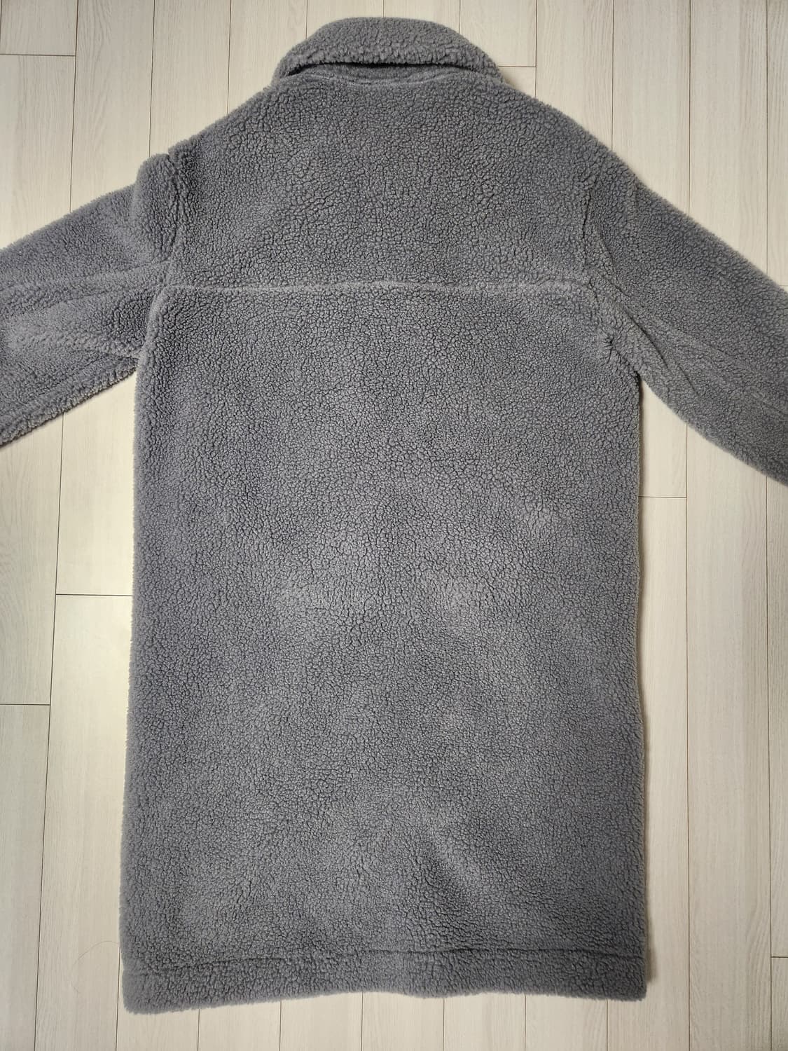 새상품급) 디스커버리 여성 코트형 롱플리스 자켓 사이즈95 m 다크블루 상품이미지8