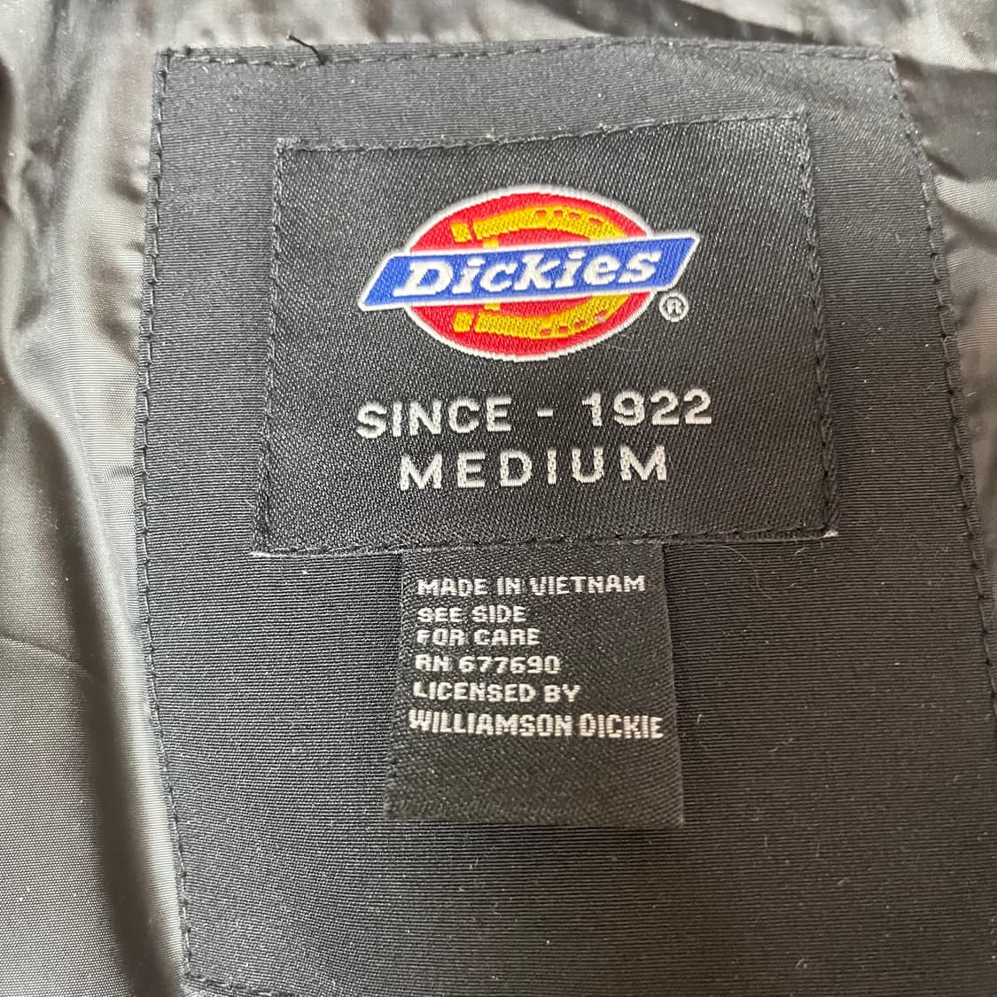 디키즈 라쿤털 후드 사이드로고 블랙 패딩 M 상품이미지4