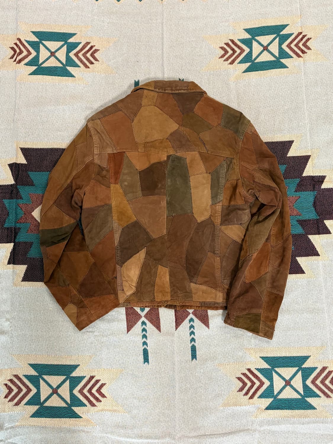 Zebra 레더 패치워크 그런지 웨스턴 자켓 상품이미지5