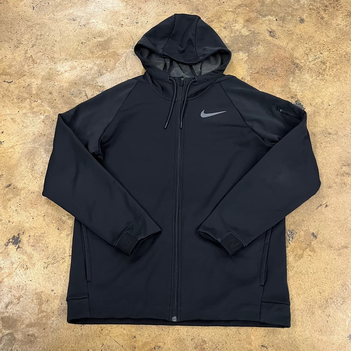 [정품/XL] 나이키 블랙 후드 집업 트레이닝 자켓 b18 상품이미지2