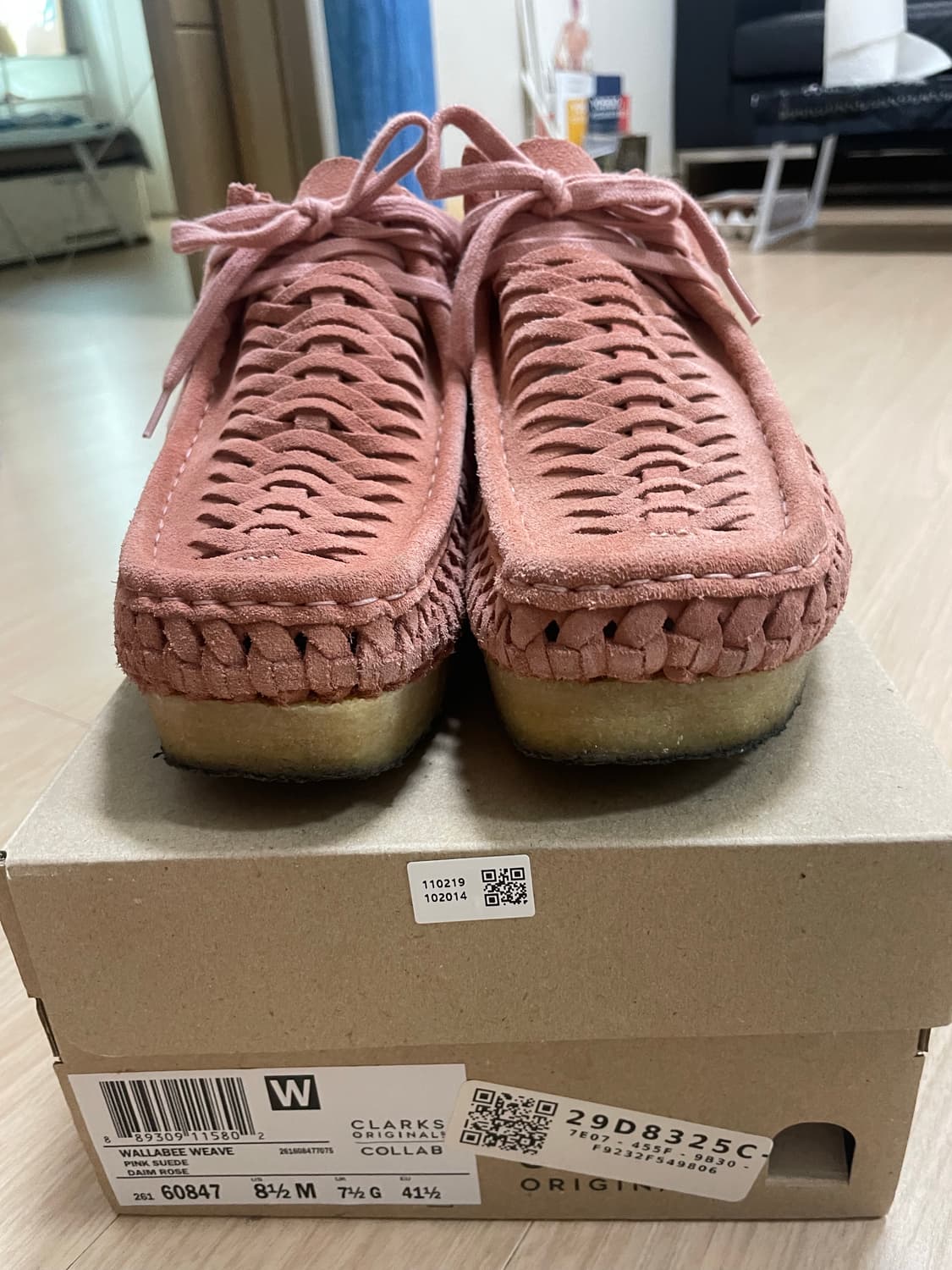 [UK7.5] 슈프림 x 클락스 우븐 왈라비 핑크 상품이미지7