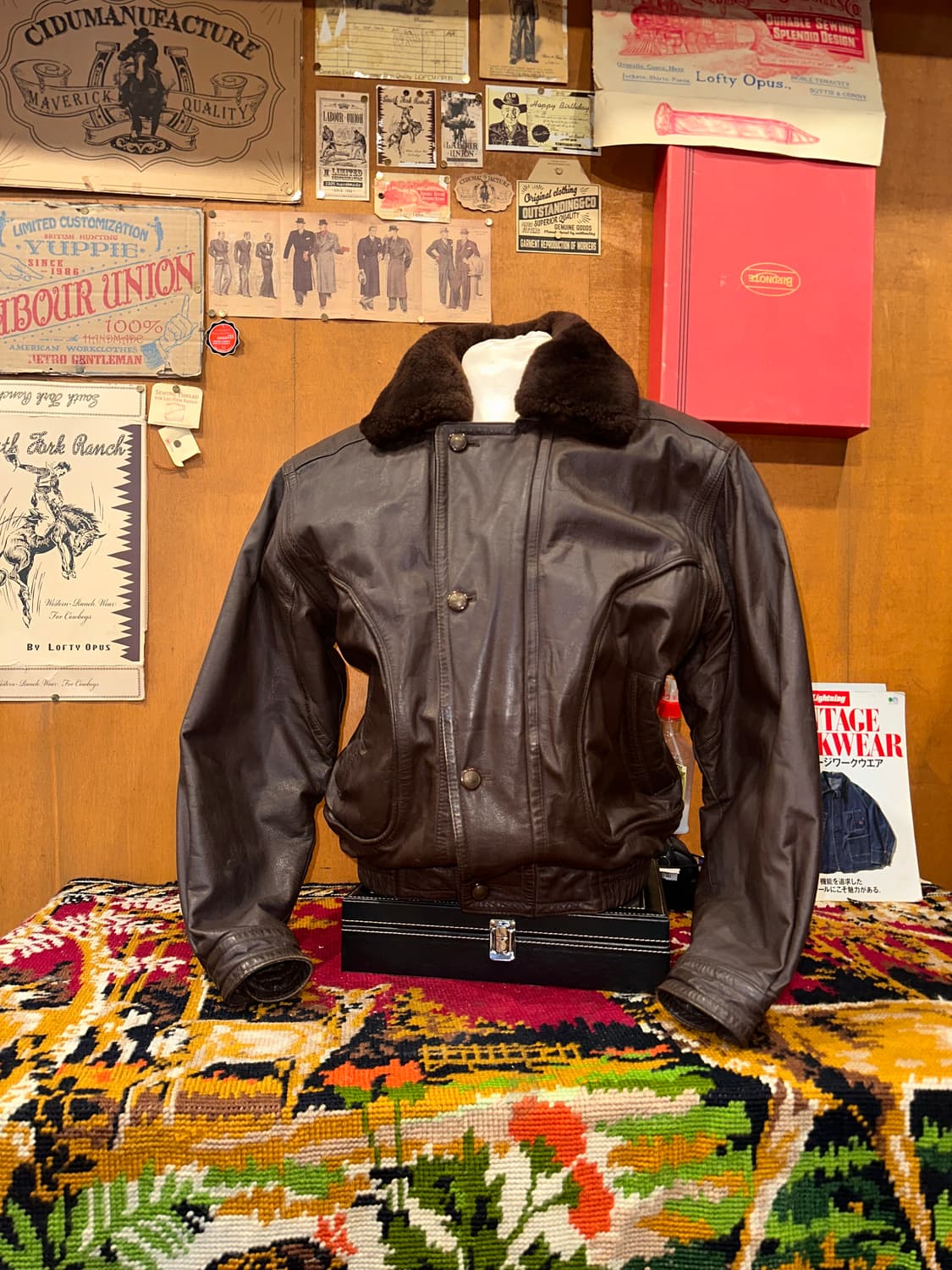 ( L-XL ) 가죽자켓 레더자켓 봄버자켓 a2가죽 밀리터리 워크웨어 상품이미지1