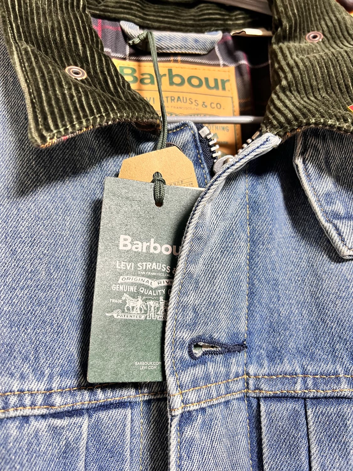 바버 X 리바이스 타입2 데님 트러커 자켓 상품이미지6