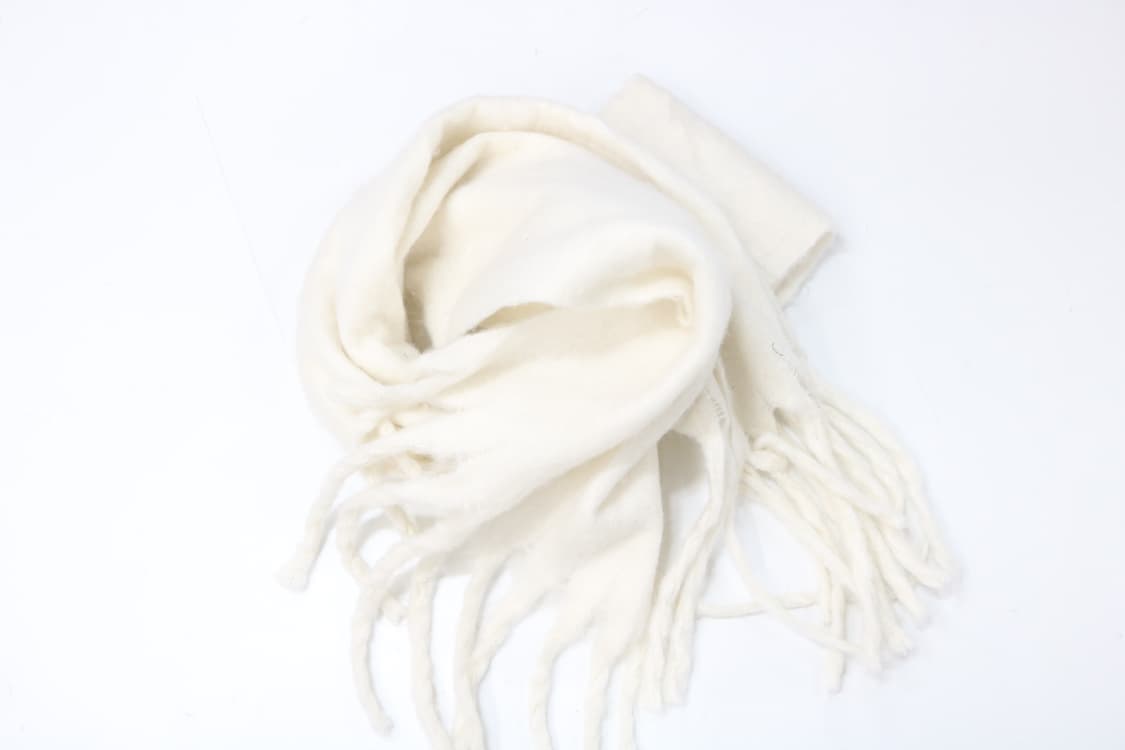 아이보리 모헤어 머플러 상품이미지4
