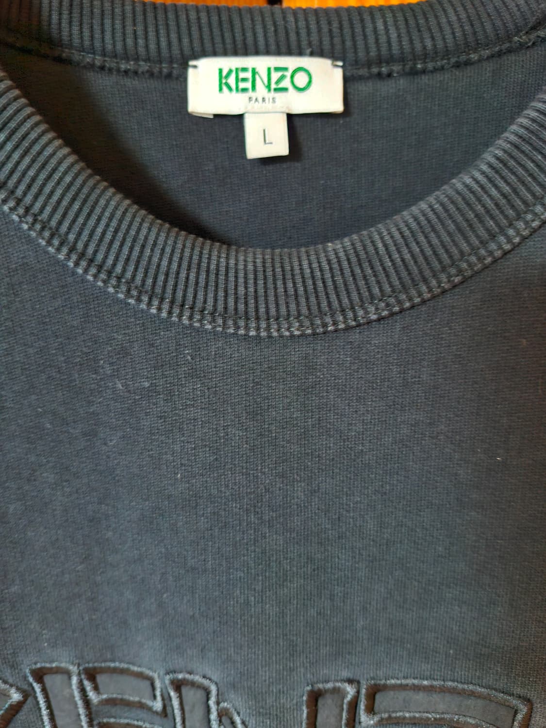 KENZO 겐조 로고 맨투맨 블랙 L 상품이미지2