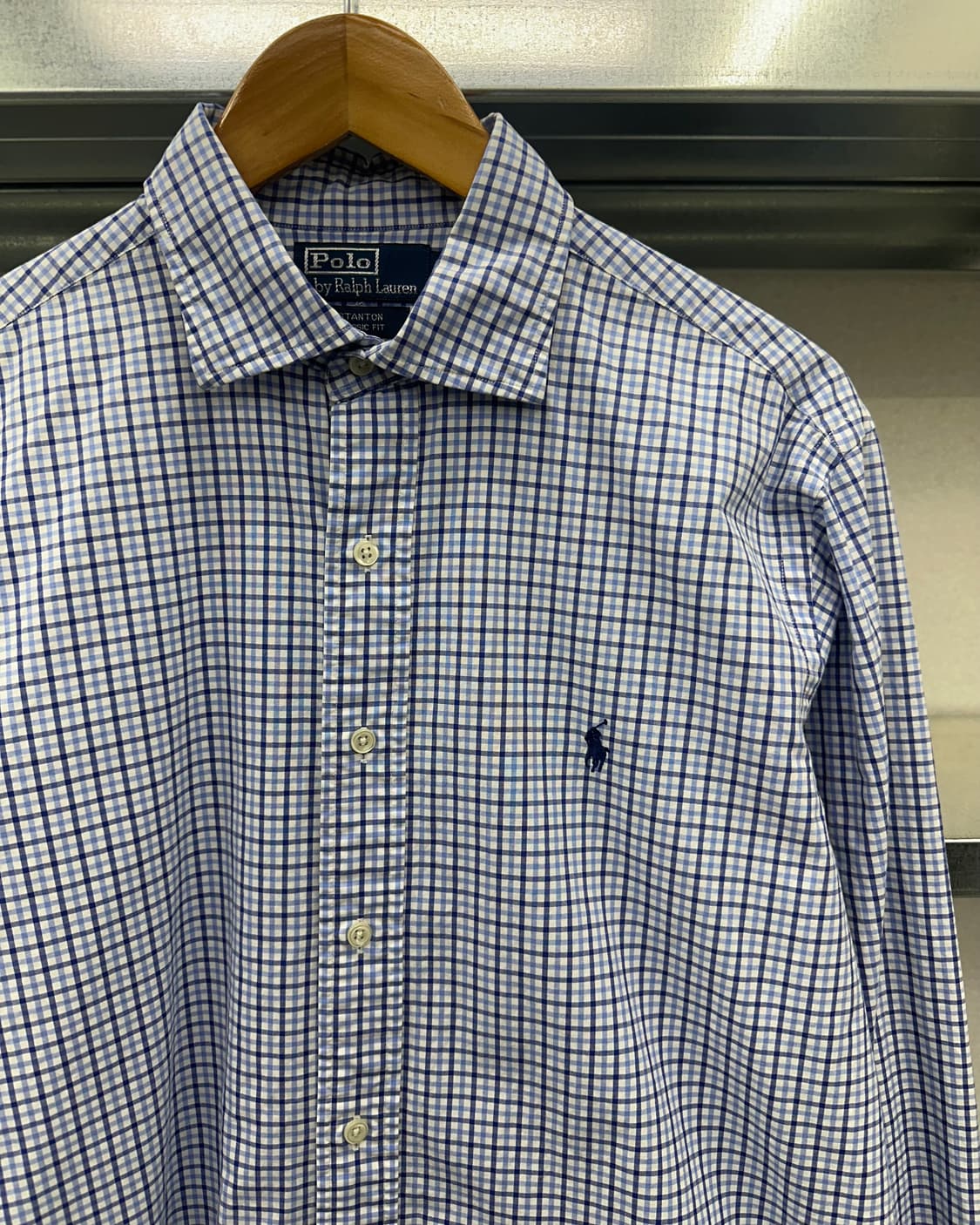 (L)폴로 체크 셔츠-M1968 상품이미지2