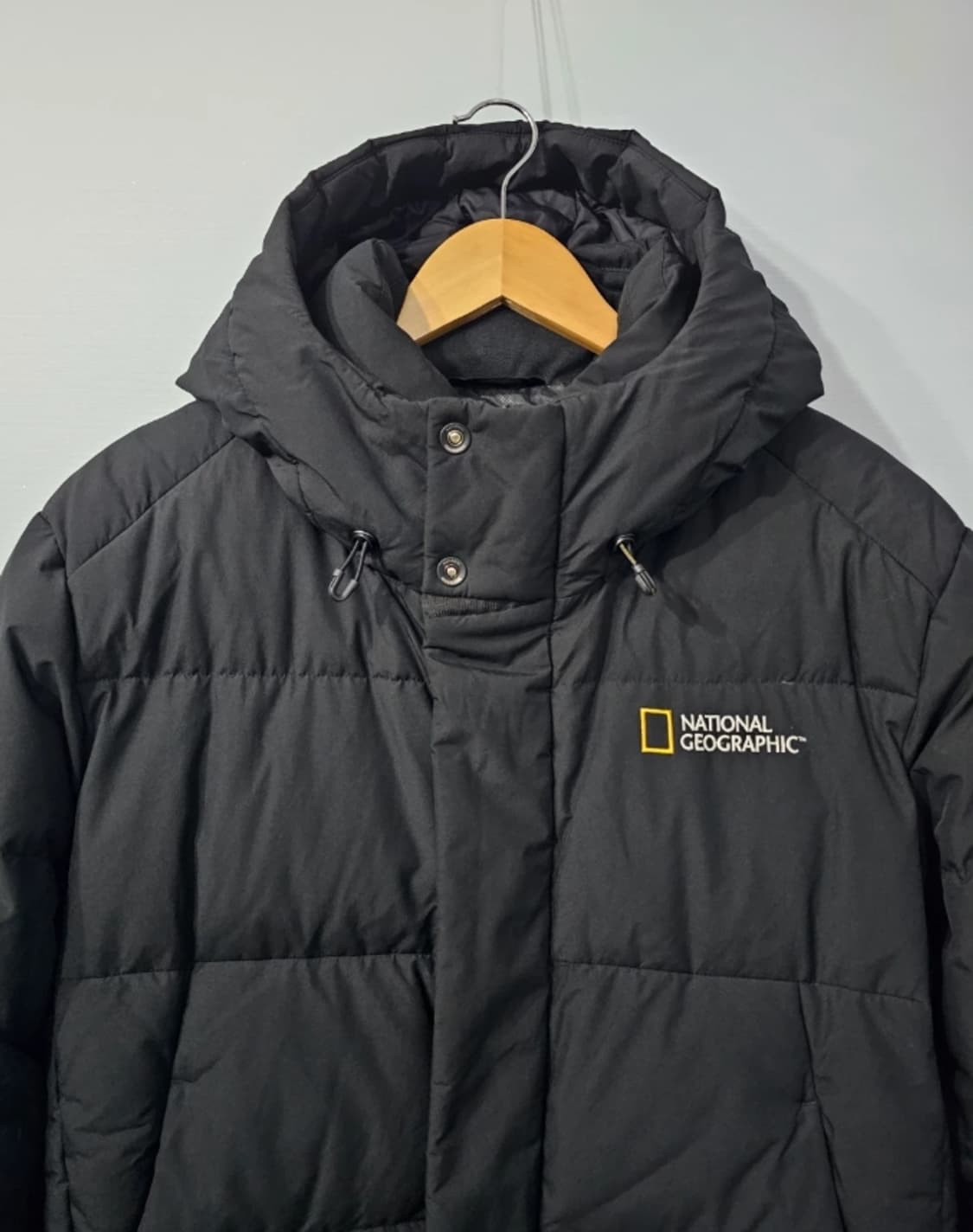 내셔널지오그래픽 구스다운 롱패딩 블랙 100 상품이미지3