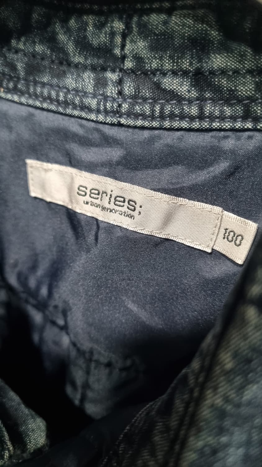 코오롱 (시리즈) 데님 깔깔이 셔켓 100size (가슴반품55) 상품이미지2