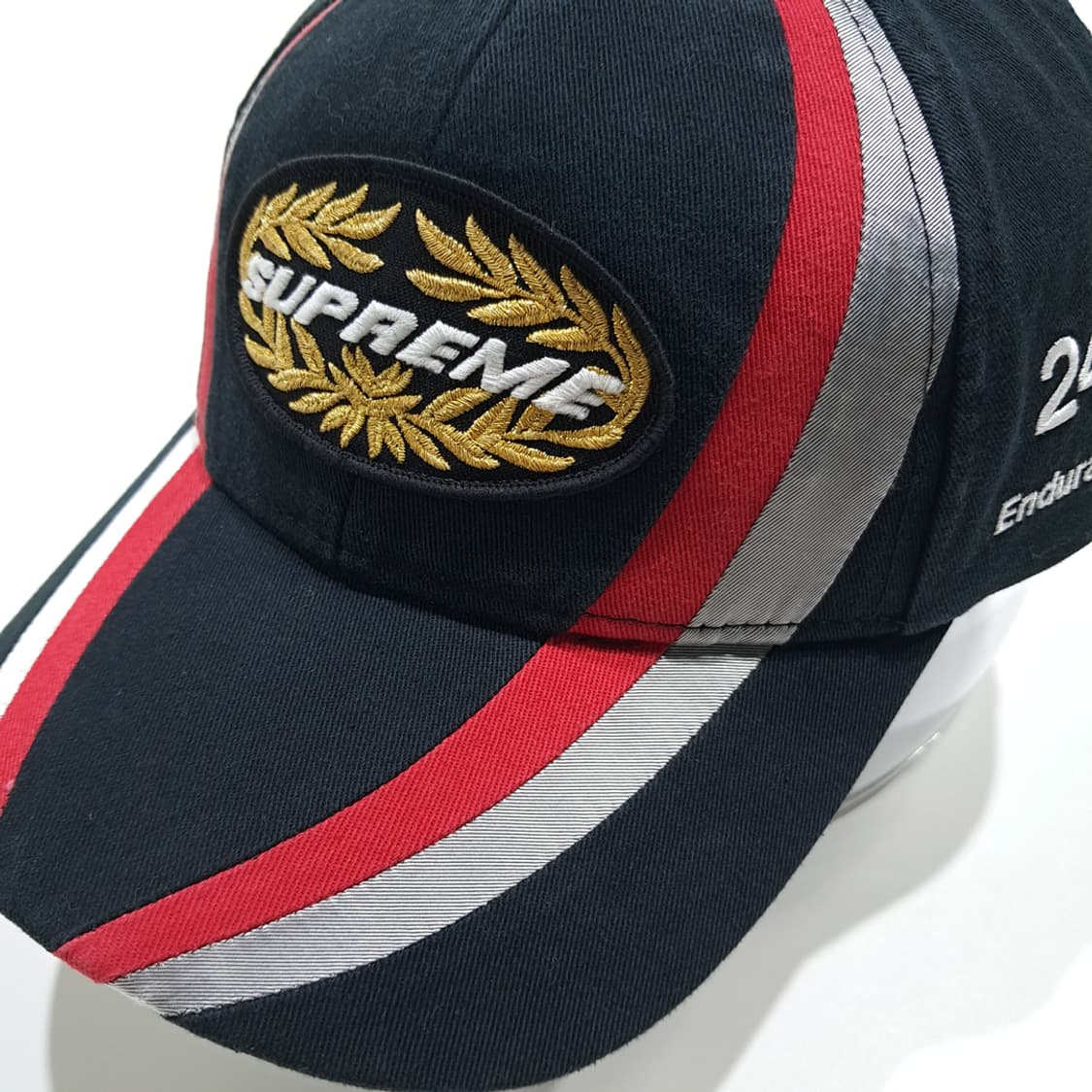 CK080 슈프림 00s GP-ACS 월계수 자수 레이싱 볼캡 상품이미지1