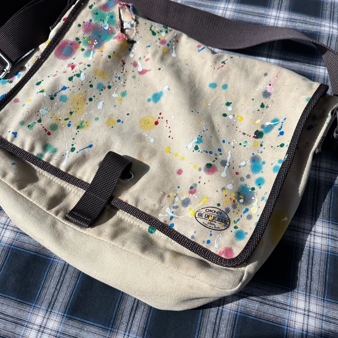 도나카란 DKNY 페인트 스플래터 정크 크로스백 상품이미지2