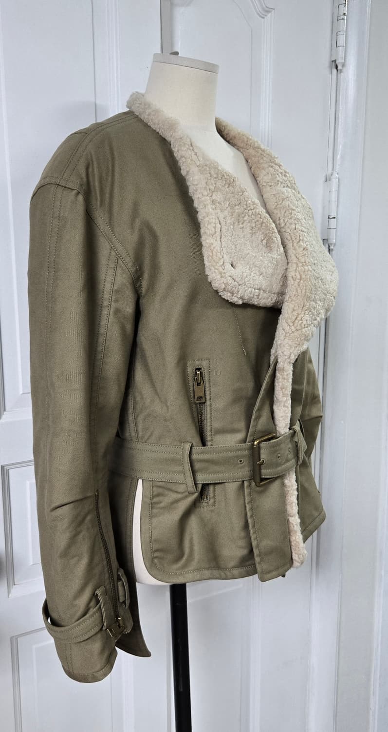 한섬 시스템 양털카라 자켓 상품이미지2